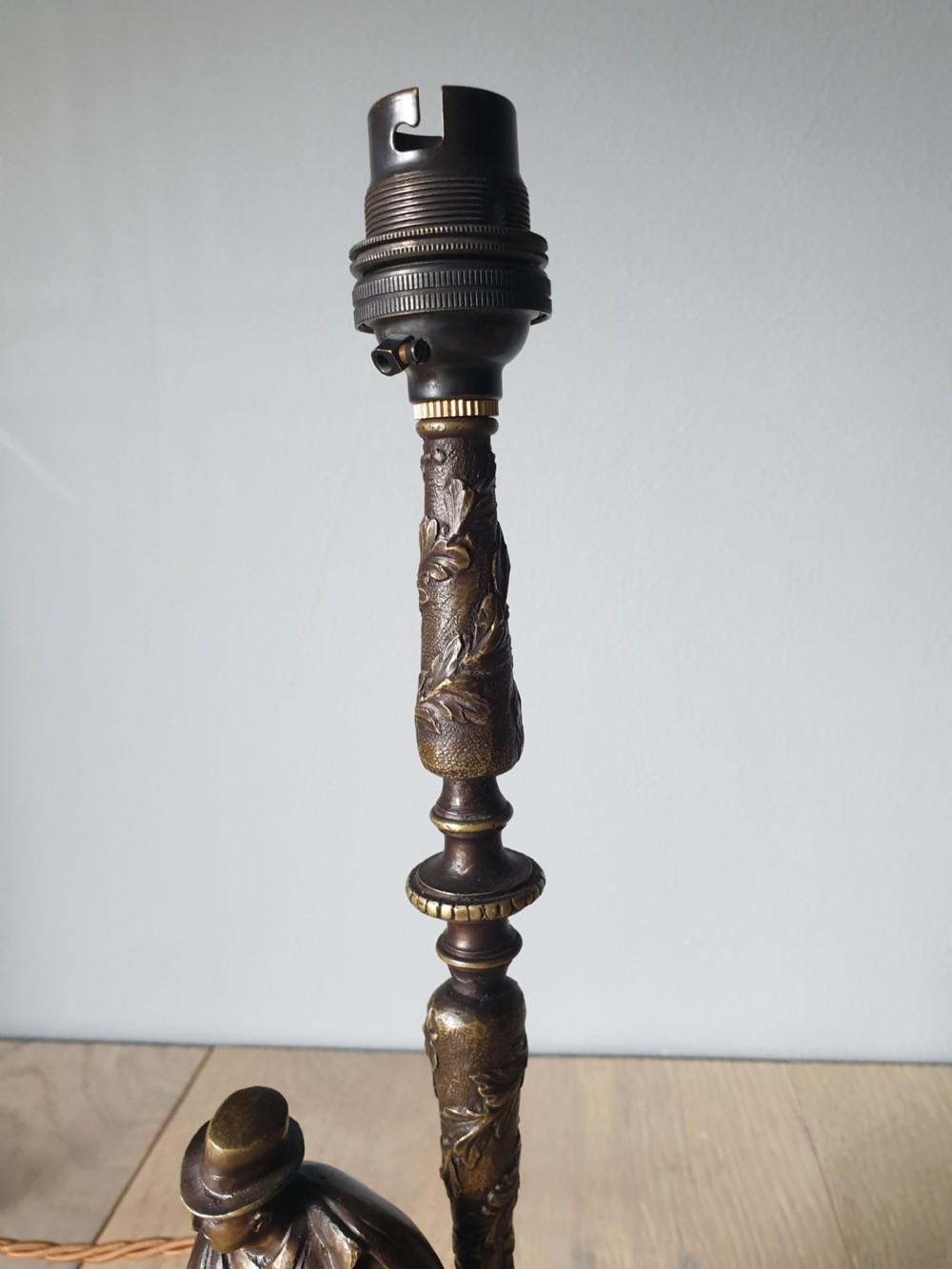 Hardy Brass Table Lamp, Rewired and PAT tested  View VI