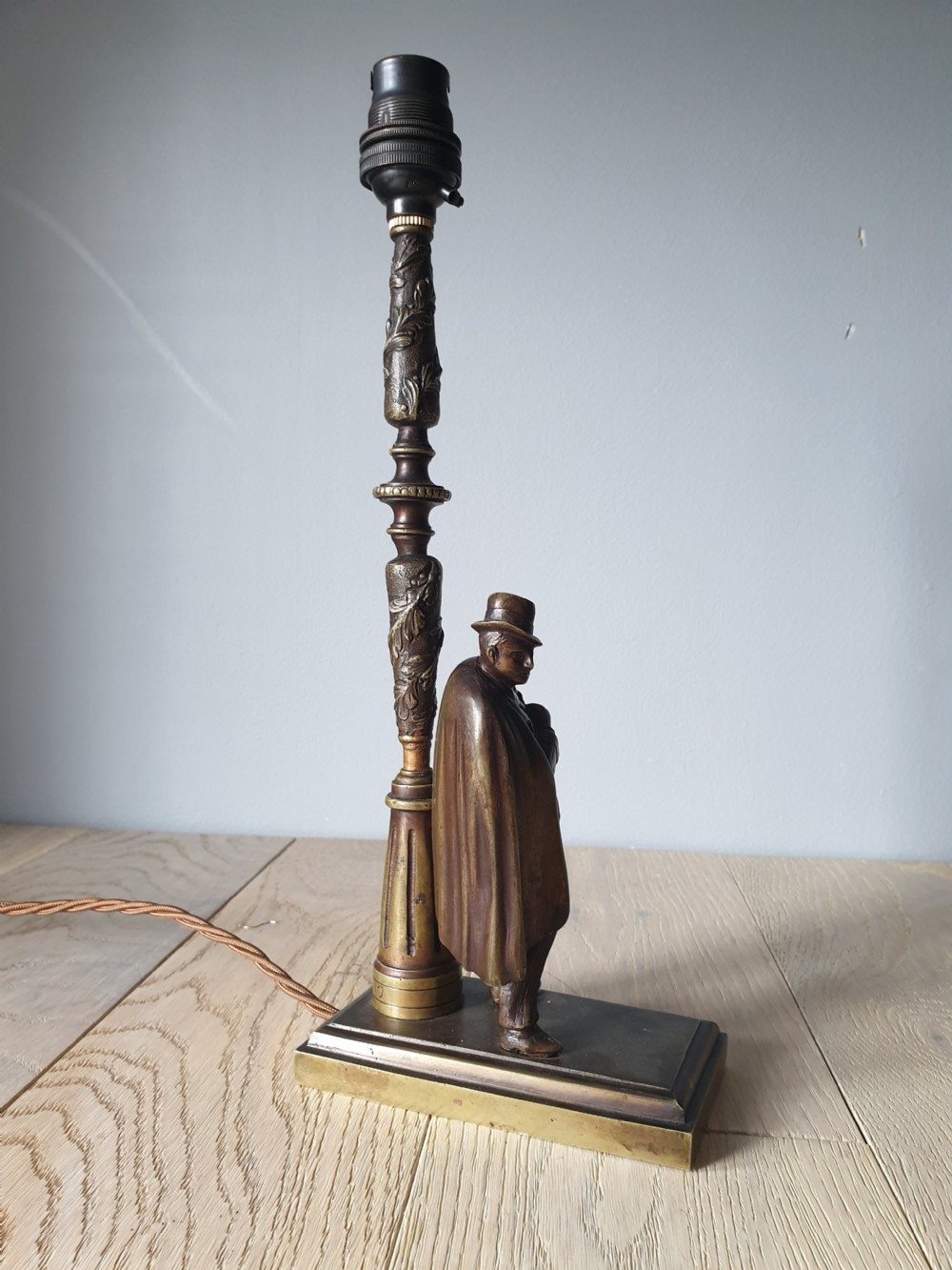 Hardy Brass Table Lamp, Rewired and PAT tested  View VII