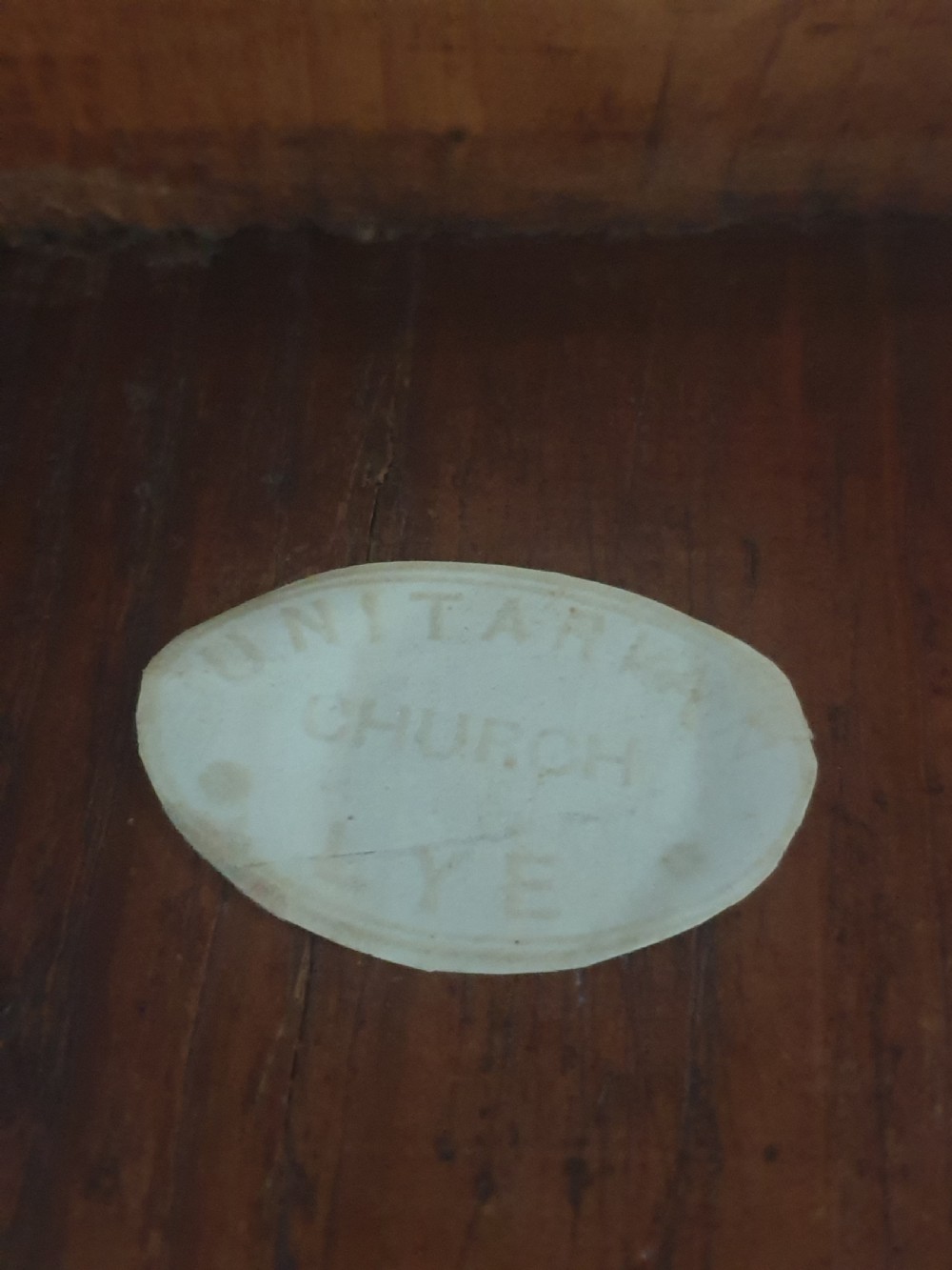 Oak Church Pew from Unitanlan Church in Lye, c1900 View III