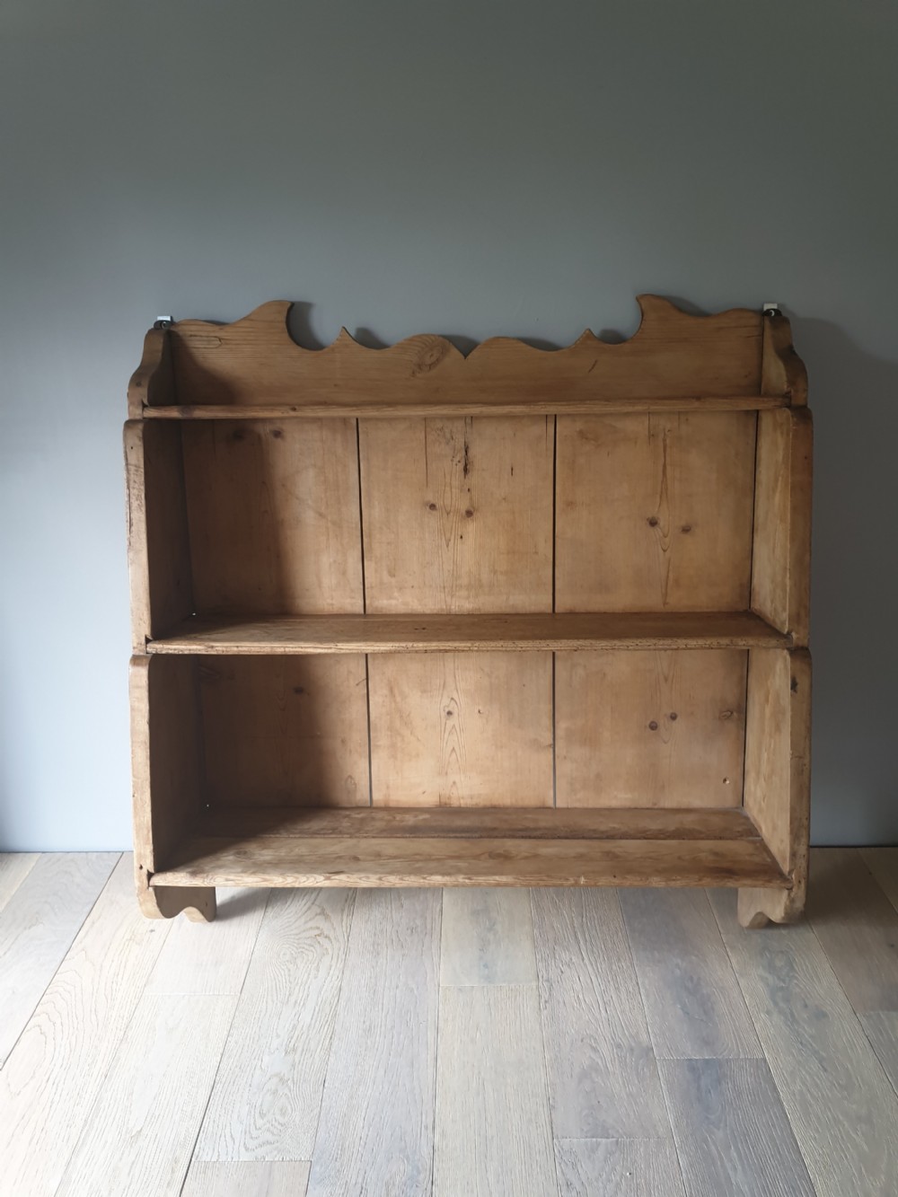 Victorian Farmhouse Kitchen Pine Shelves  View II