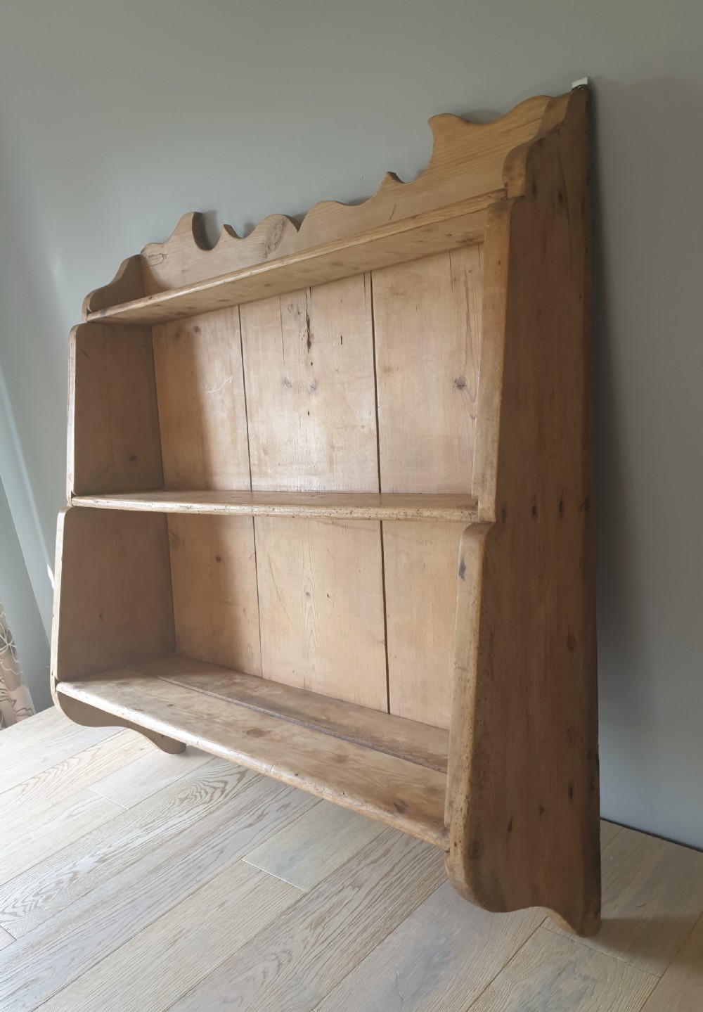 Victorian Farmhouse Kitchen Pine Shelves  View IX