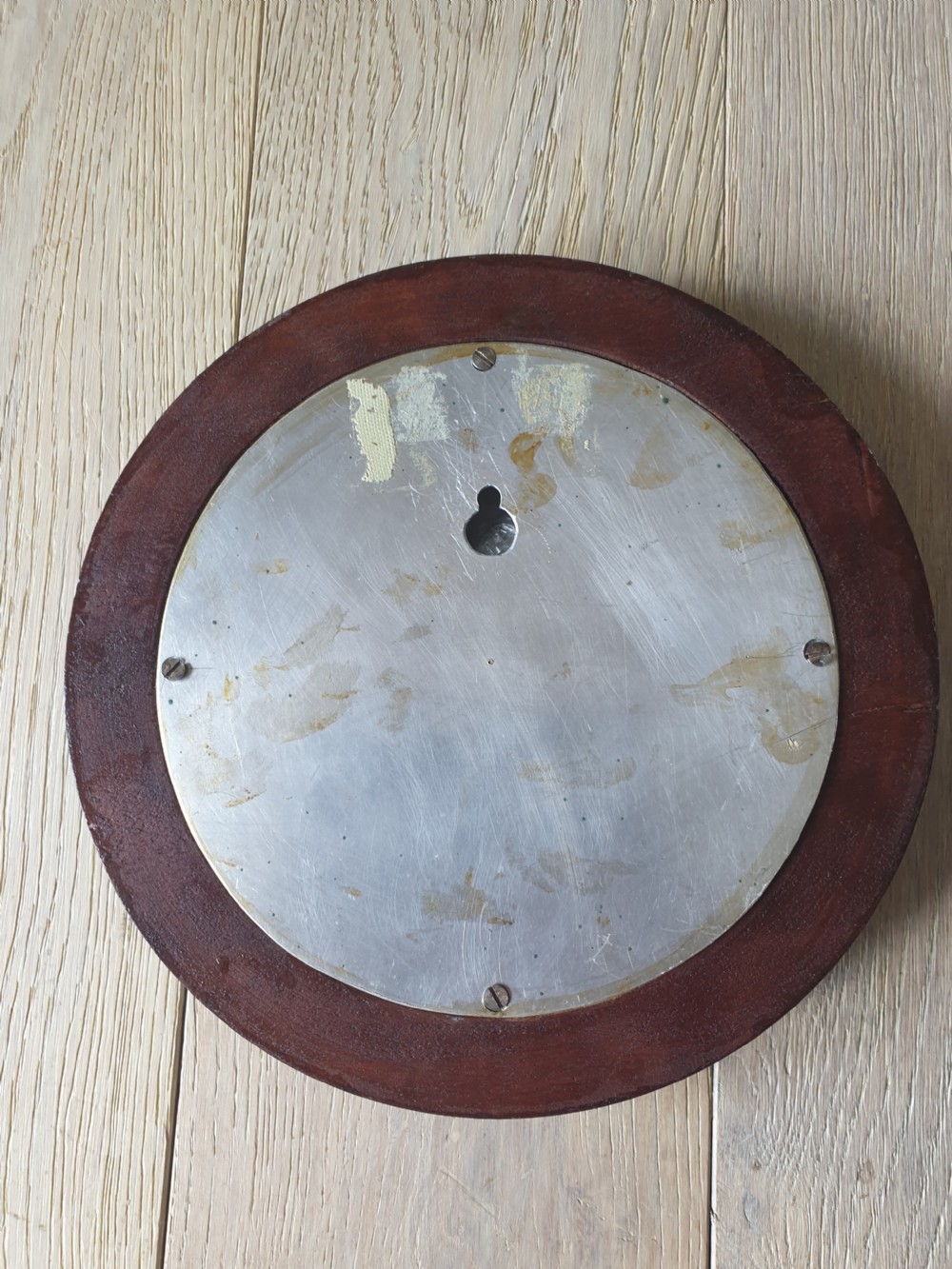19th Century Pot Lid in a Mahogany Frame  View II