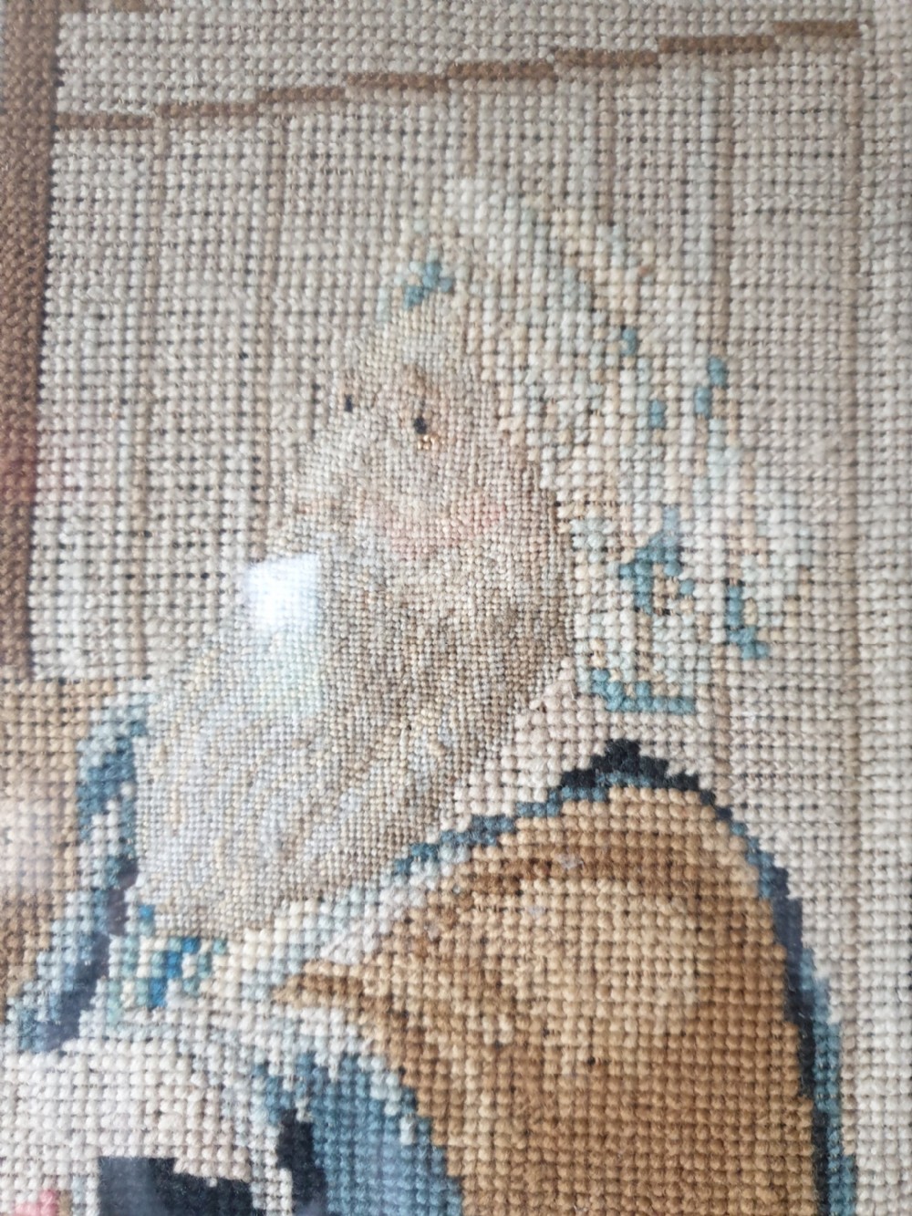 Victorian Biblical Tapestry, Framed View VII