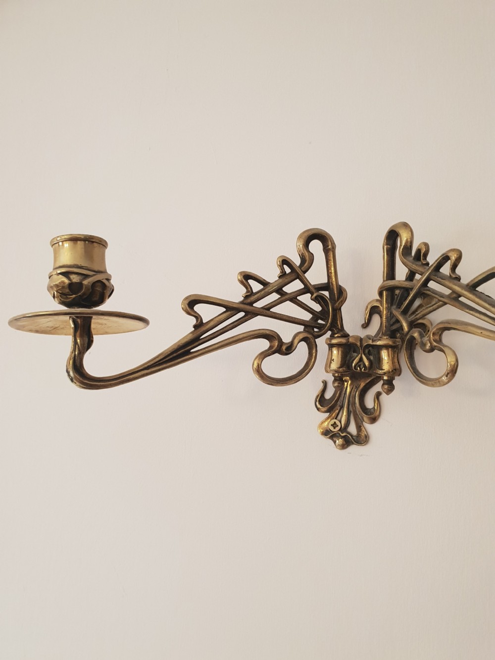 Pair of Emile Muller (1823-1889), Paris signed wall Piano Candles View III