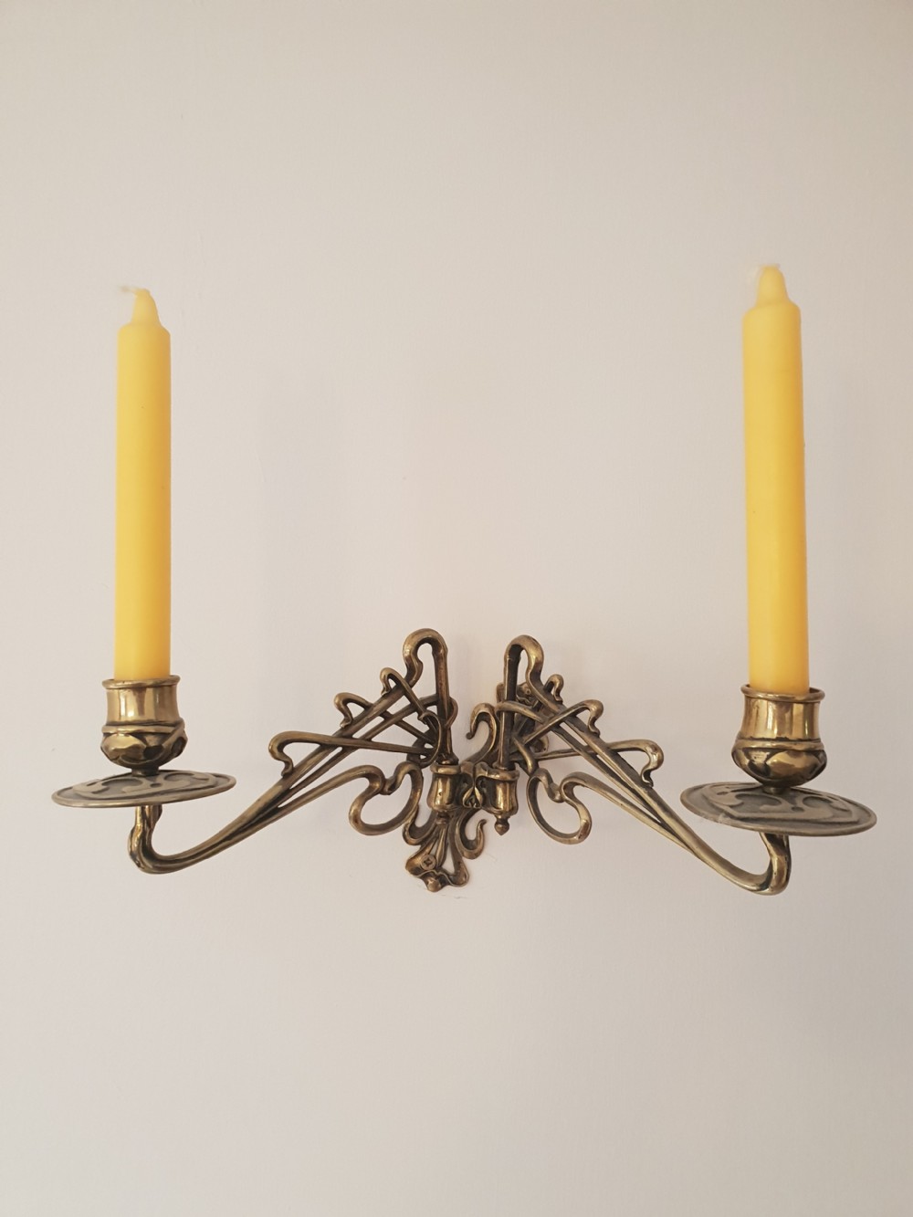 Pair of Emile Muller (1823-1889), Paris signed wall Piano Candles View IV