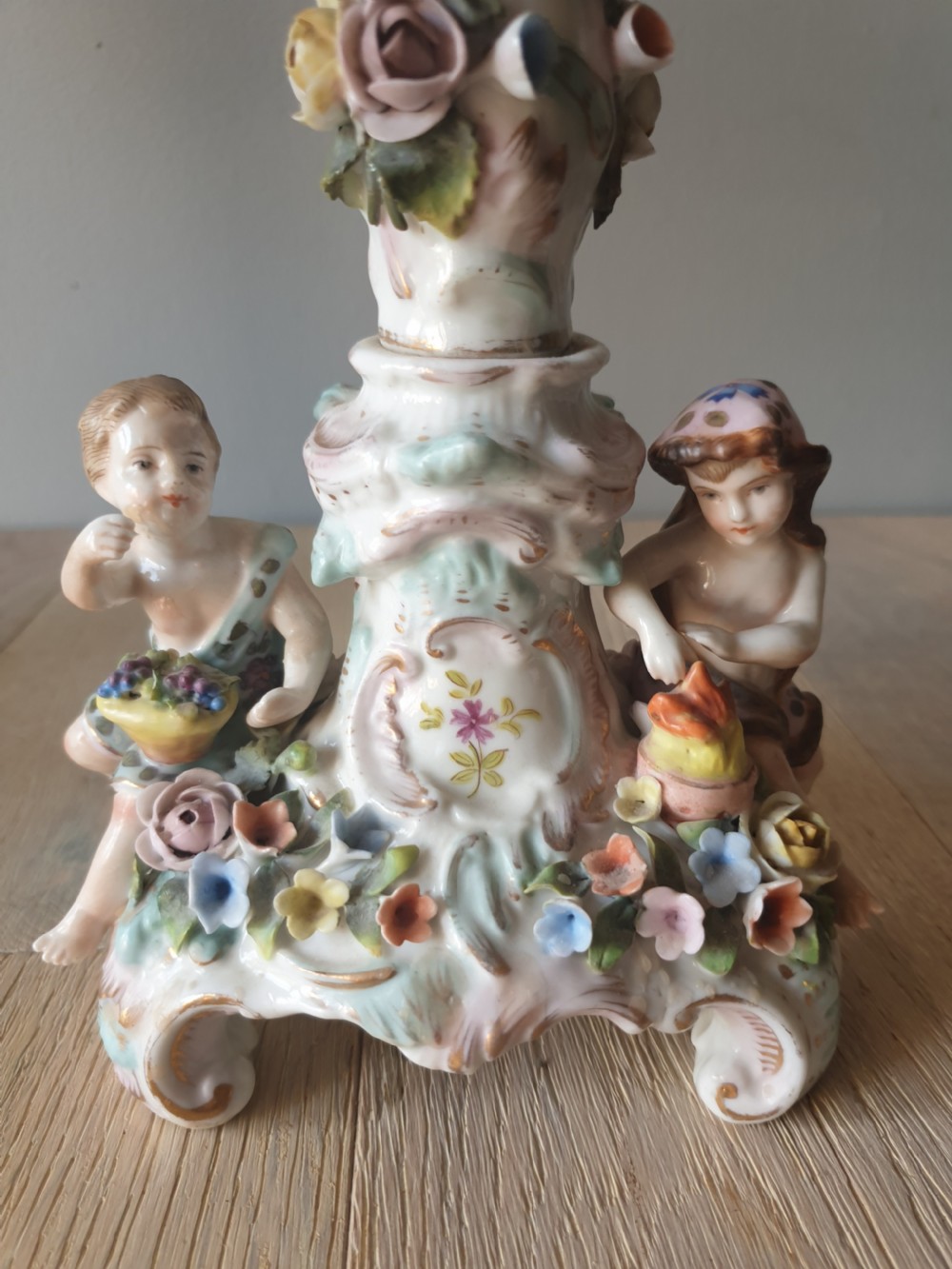 Stunning Pair of 19th Century Dresden Candelabra  View VIII
