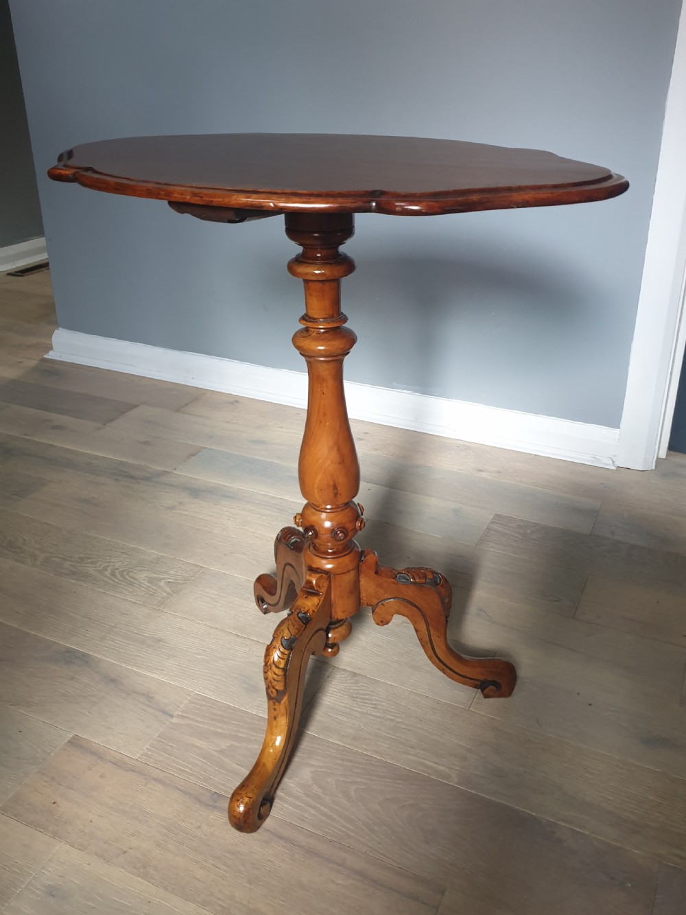 Victorian Walnut Tripod Table View IV