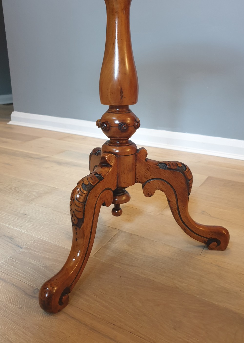 Victorian Walnut Tripod Table View VIII