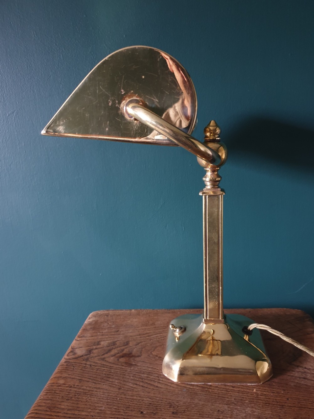 British Military Bankers Desk Lamp, Rewired and PAT tested  View II