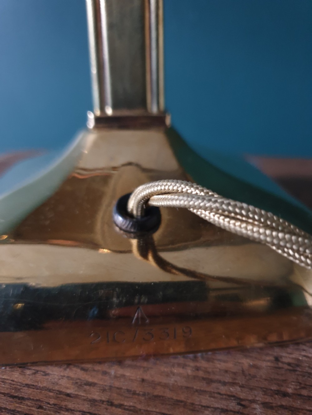 British Military Bankers Desk Lamp, Rewired and PAT tested  View IV