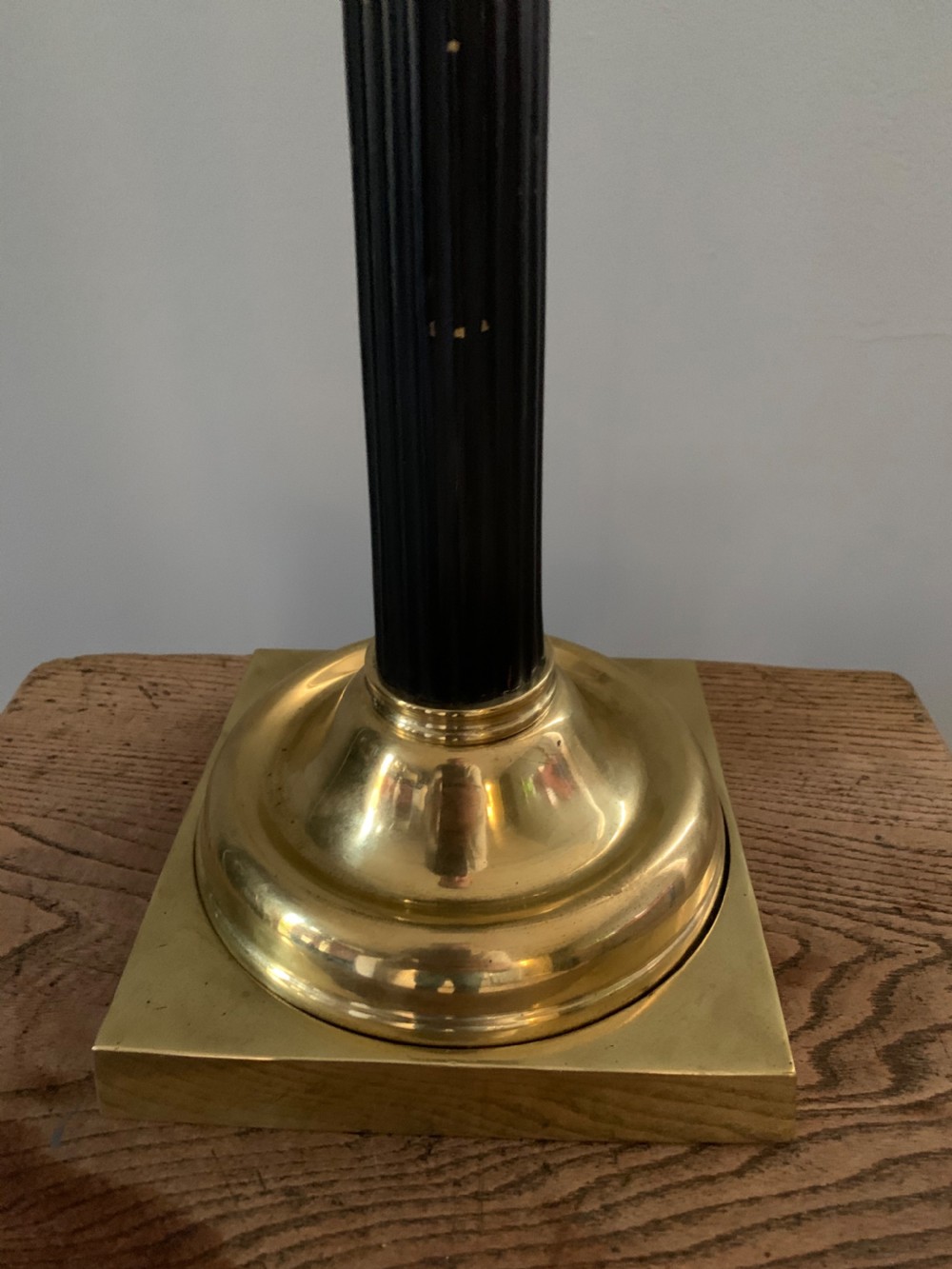 Hinks Brass Corinthian Table Lamp; Rewired and PAT tested View V