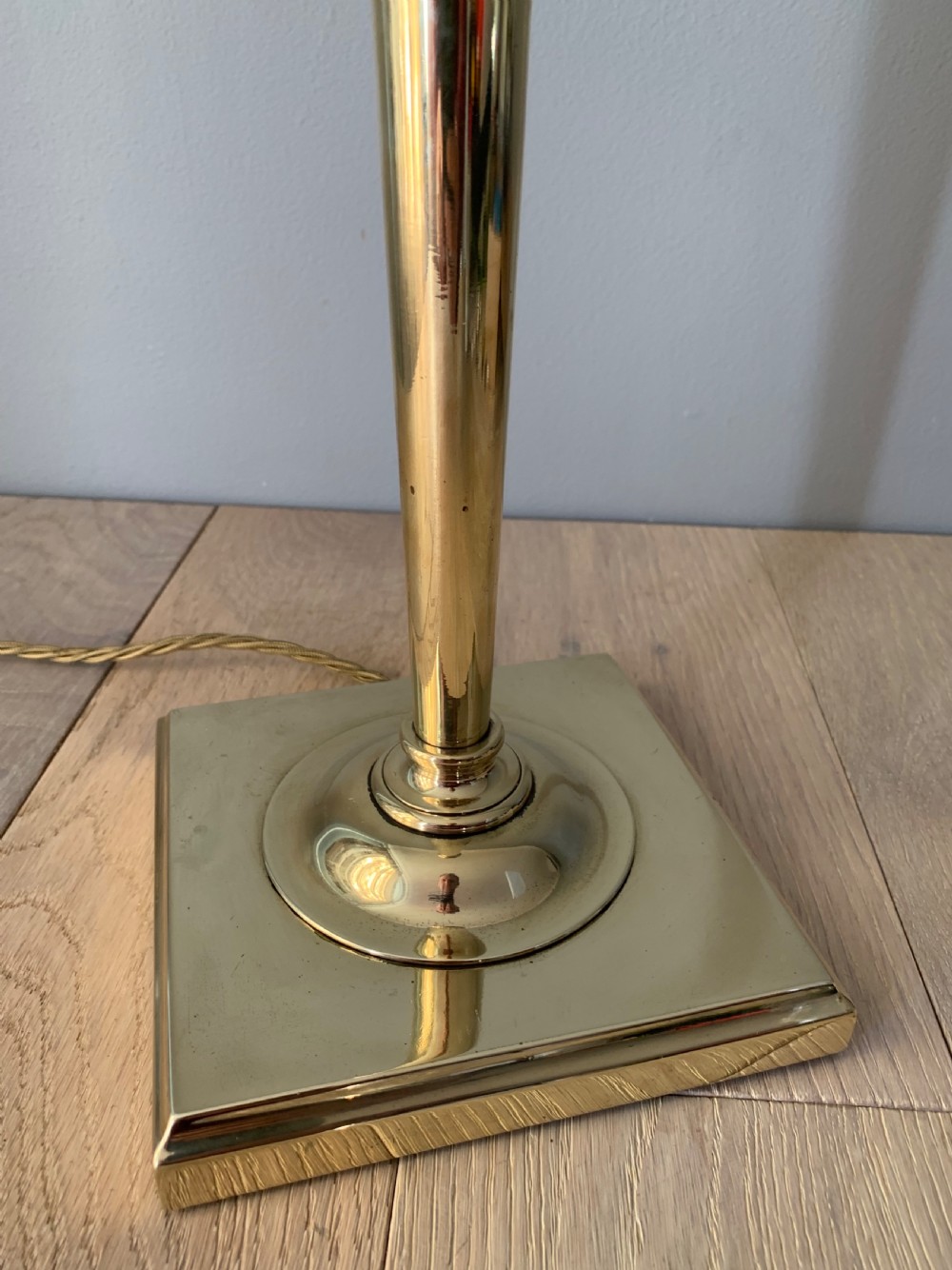 Faraday @ Sons, London, Brass Table Lamp. Rewired and Pat tested View III