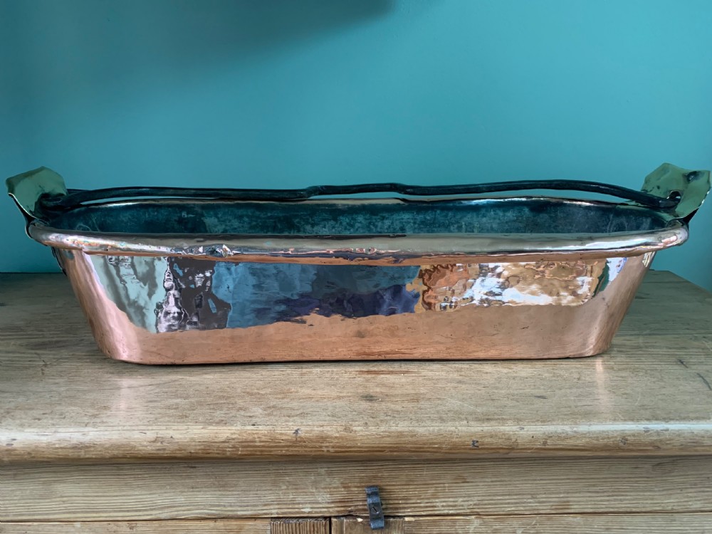 c1880 Antique Copper Fish Kettle