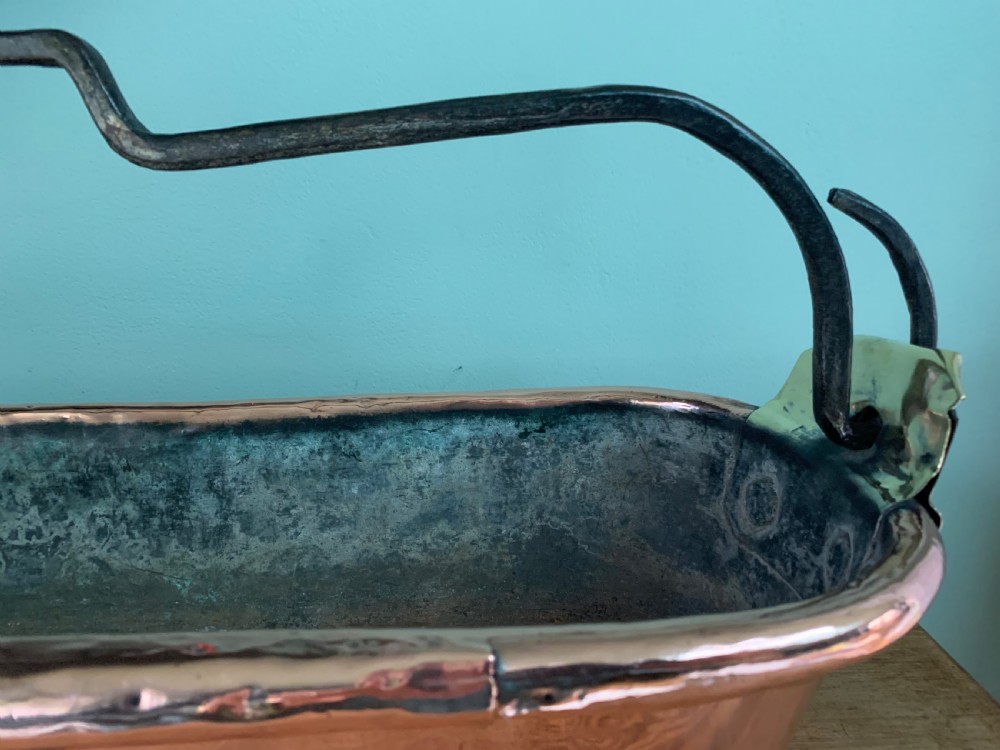 c1880 Antique Copper Fish Kettle View XIII