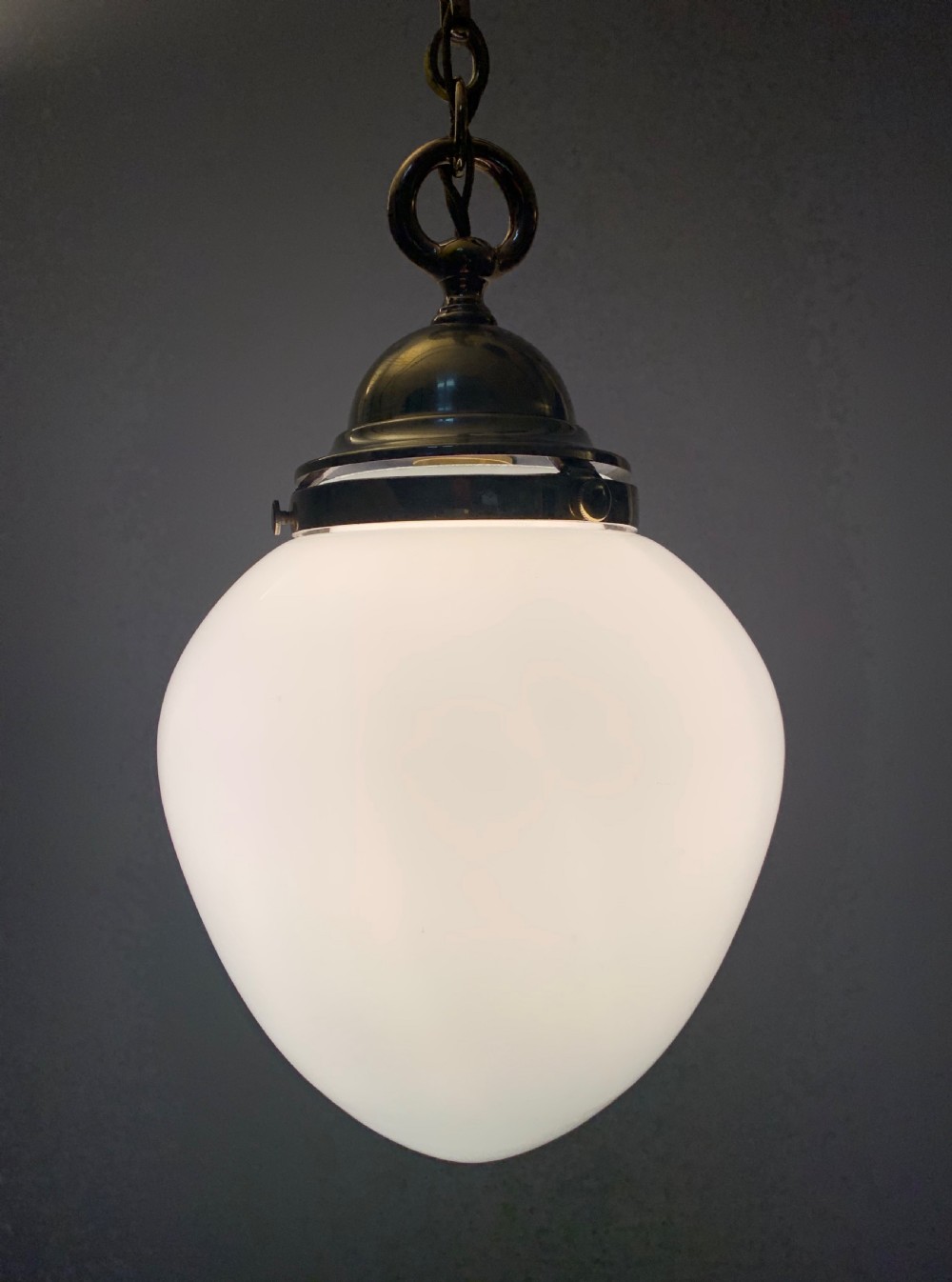 Edwardian Opaque Ceiling Light, Rewired  View VII