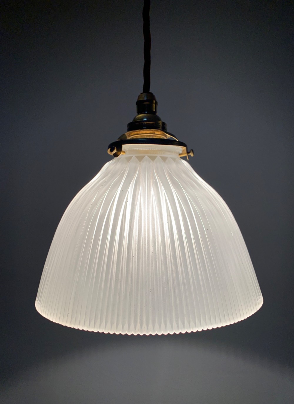 Opaque Holophane Ceiling Light, Rewired  View IX