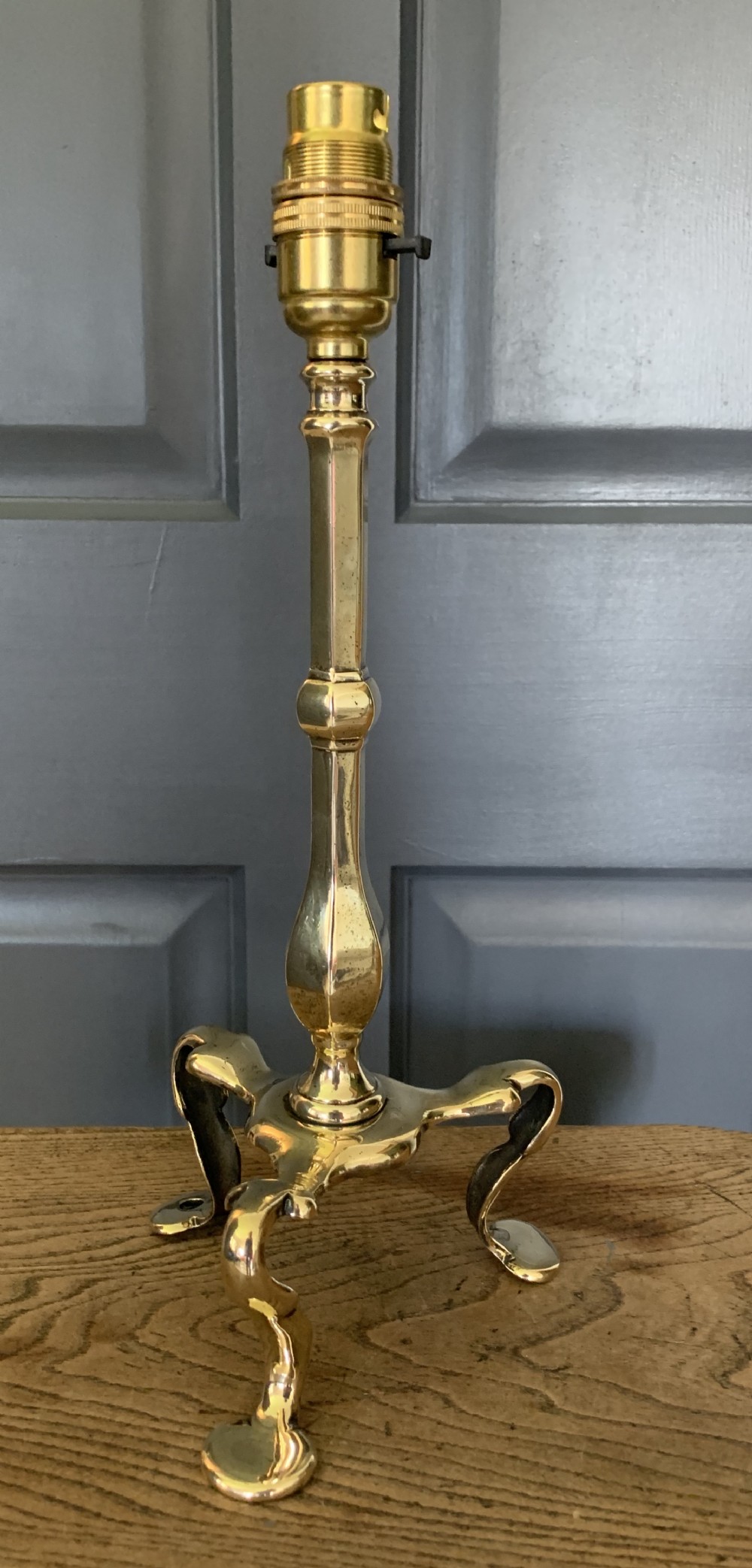 c1910 Brass Pullman Table Lamp Rewired and PAT tested