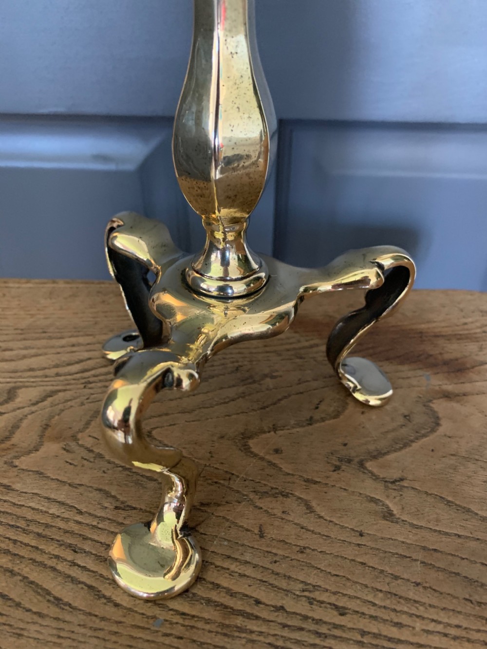 c1910 Brass Pullman Table Lamp Rewired and PAT tested View IV