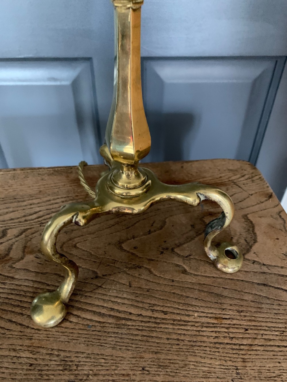 Brass Pullman Table Lamp Rewired and PAT tested View IV