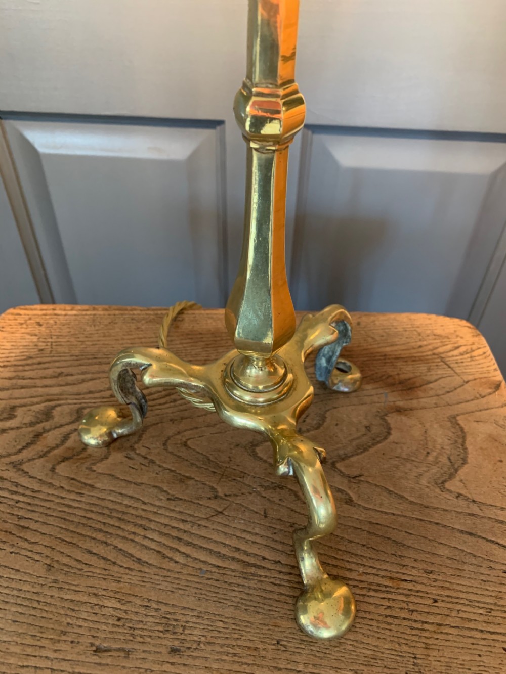 Brass Pullman Table Lamp Rewired and PAT tested View VIII