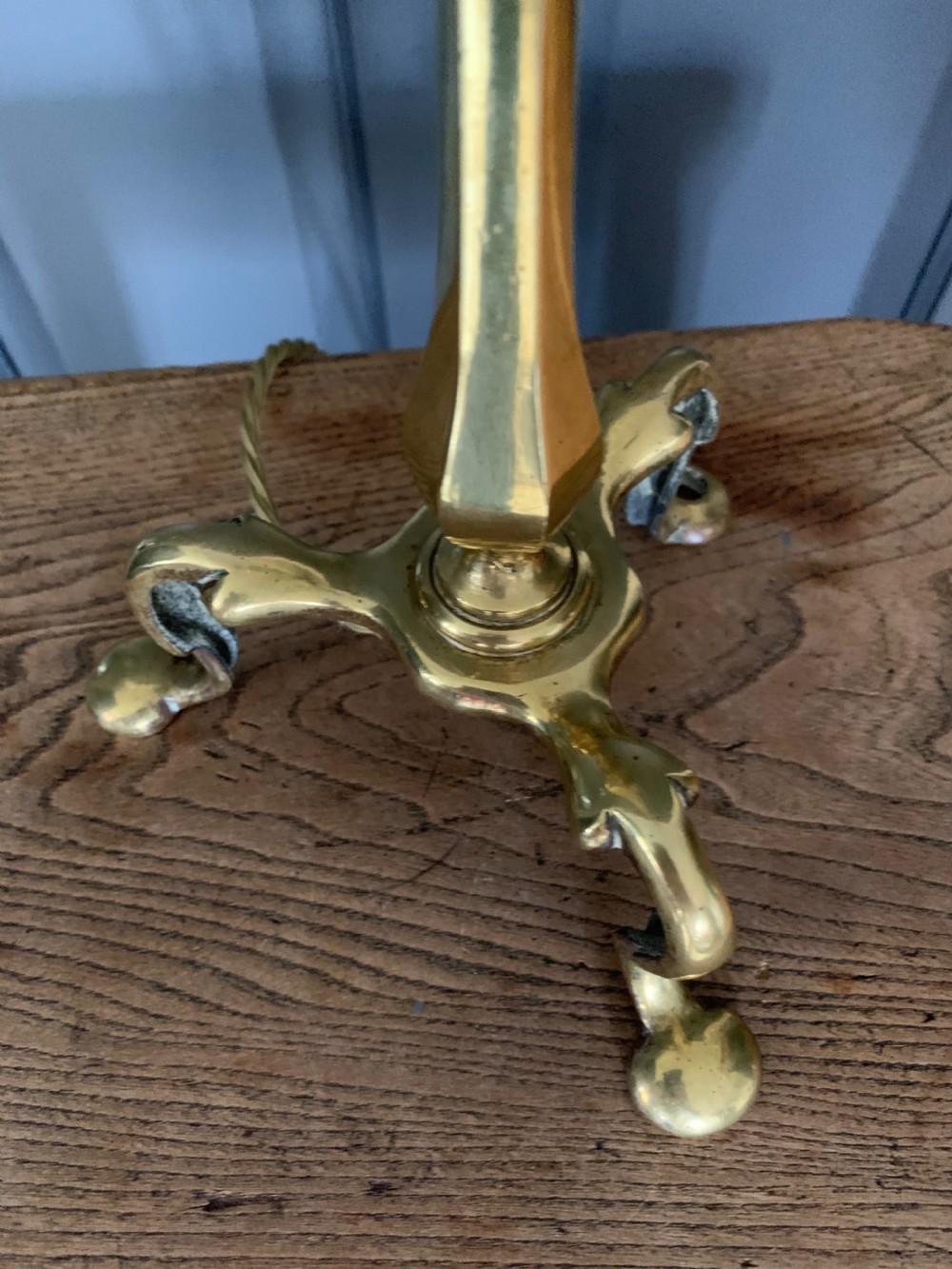 Brass Pullman Table Lamp Rewired and PAT tested View X