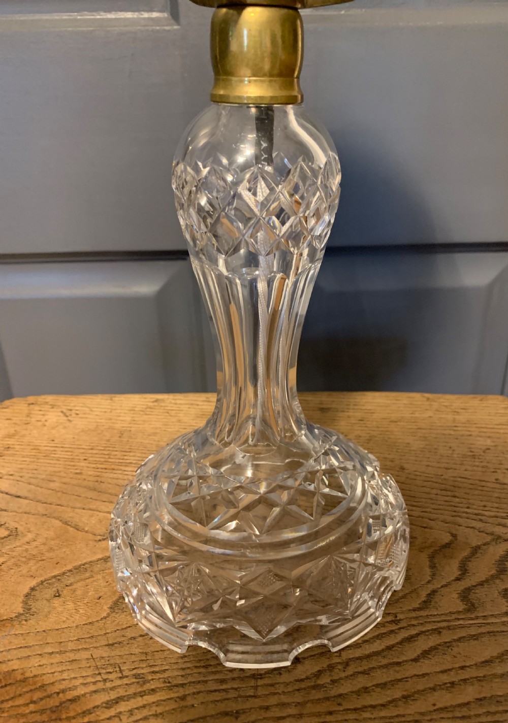 Crystal Mushroom Table Lamp, Rewired and Pat tested View IX