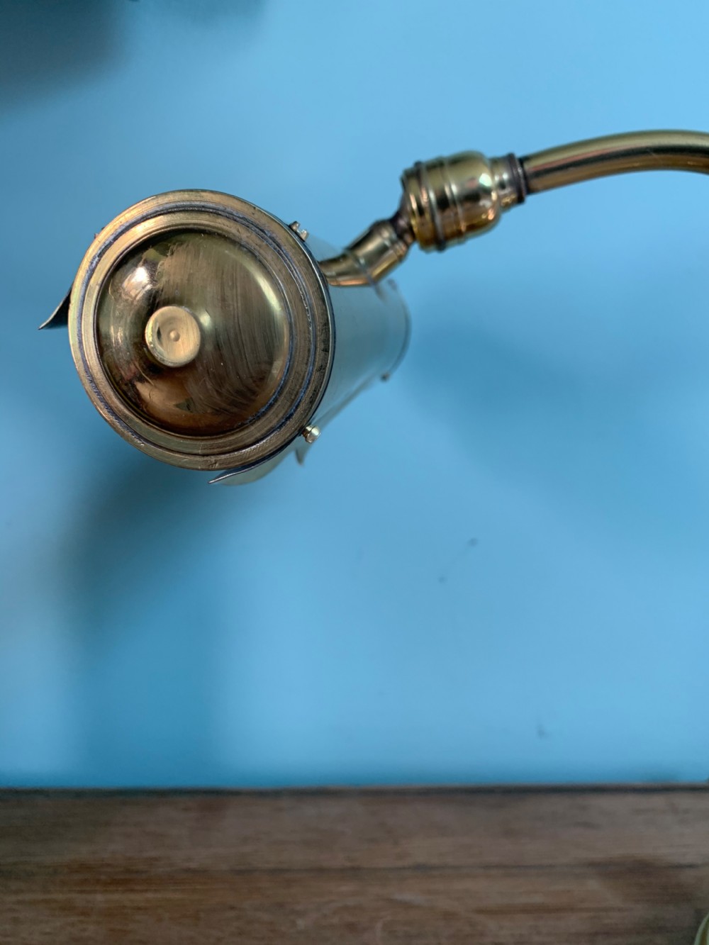 C1920 French Piano Desk Lamp, Rewired and PAT tested View III