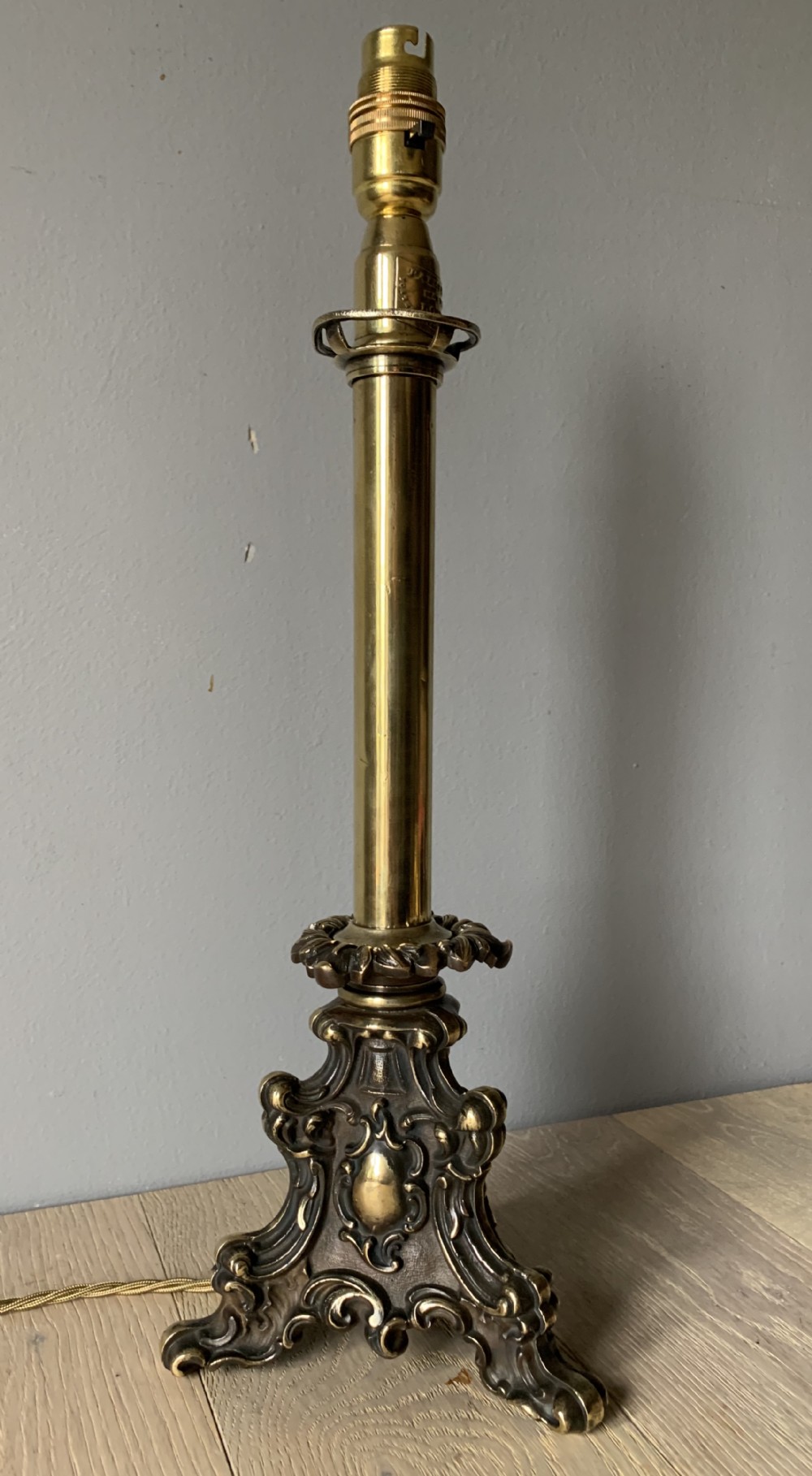 Palmer & Co, London, Brass Table Lamp, Rewired and PAT tested