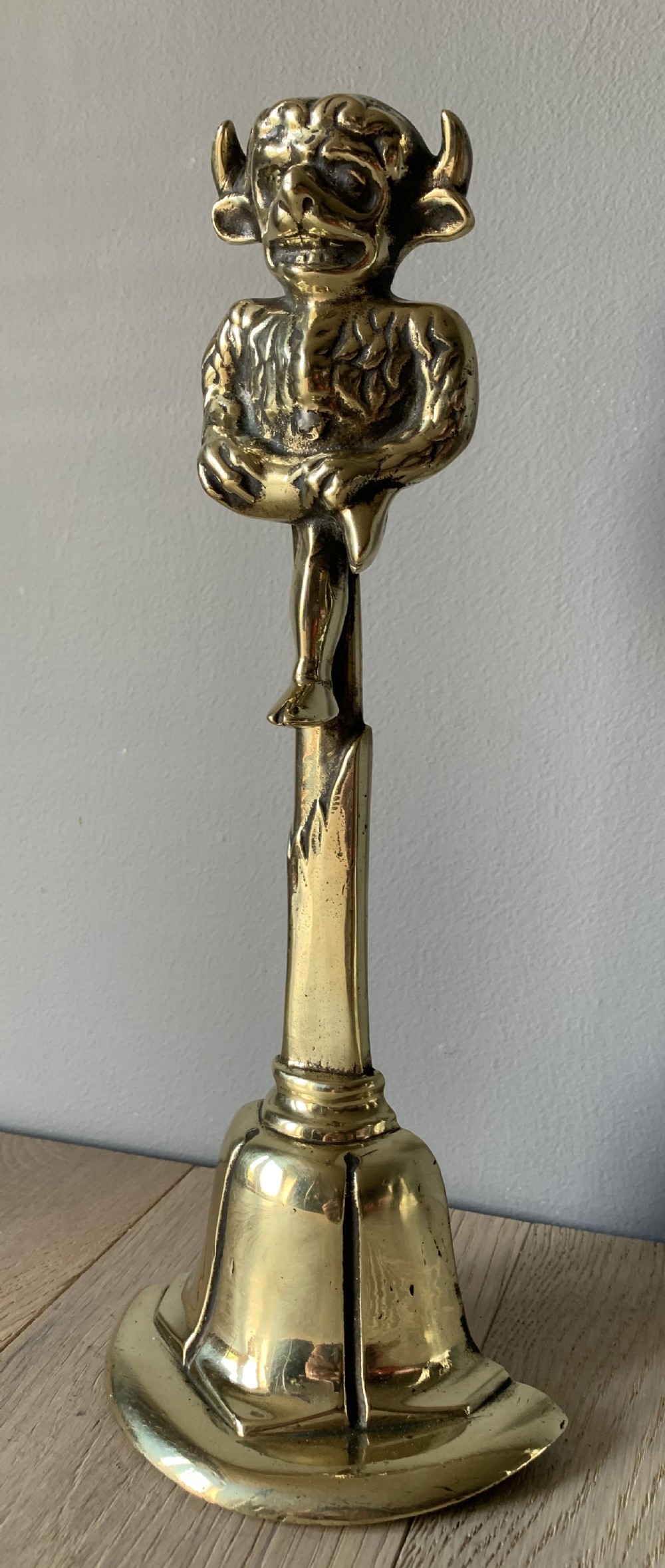Lincoln Imp Gothic Solid Brass Doorstop