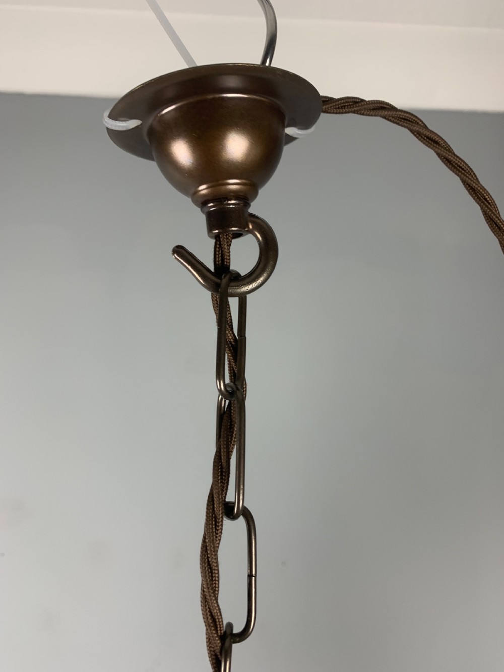 Arts & Crafts Copper Pendant Lantern View XI