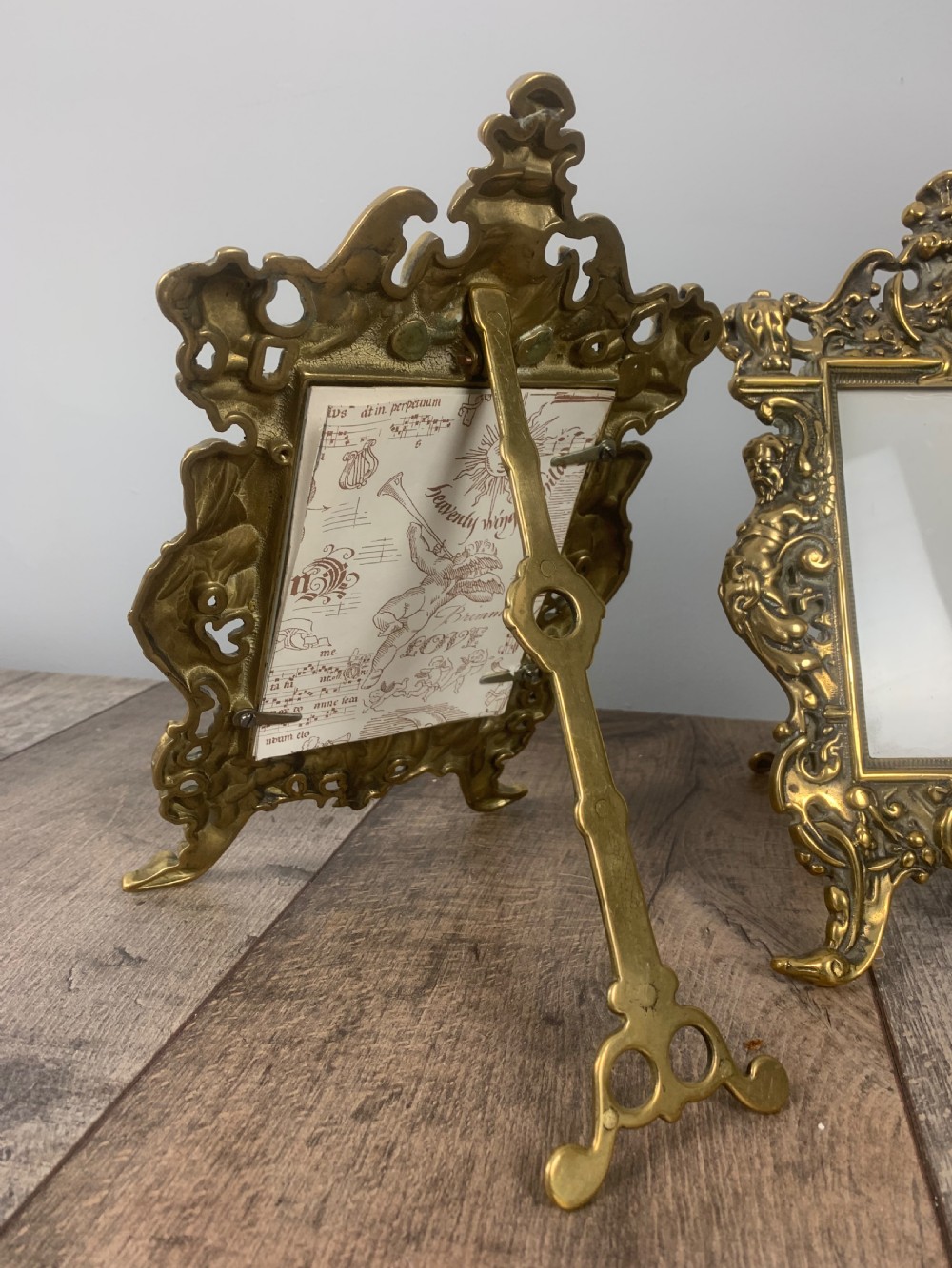 Pair of French Brass Picture Frames  View IV