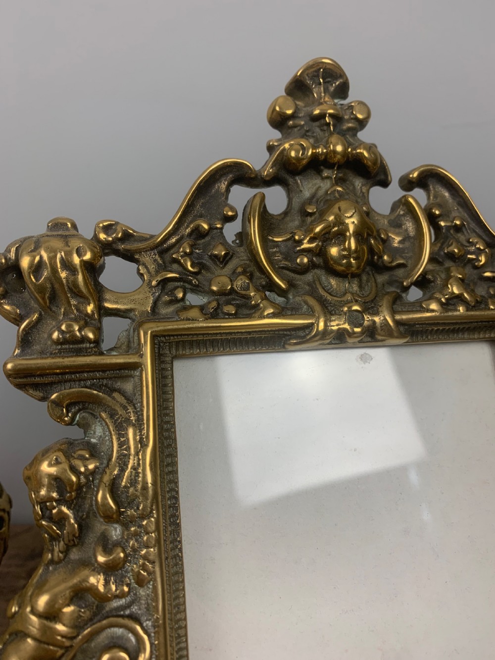 Pair of French Brass Picture Frames  View V
