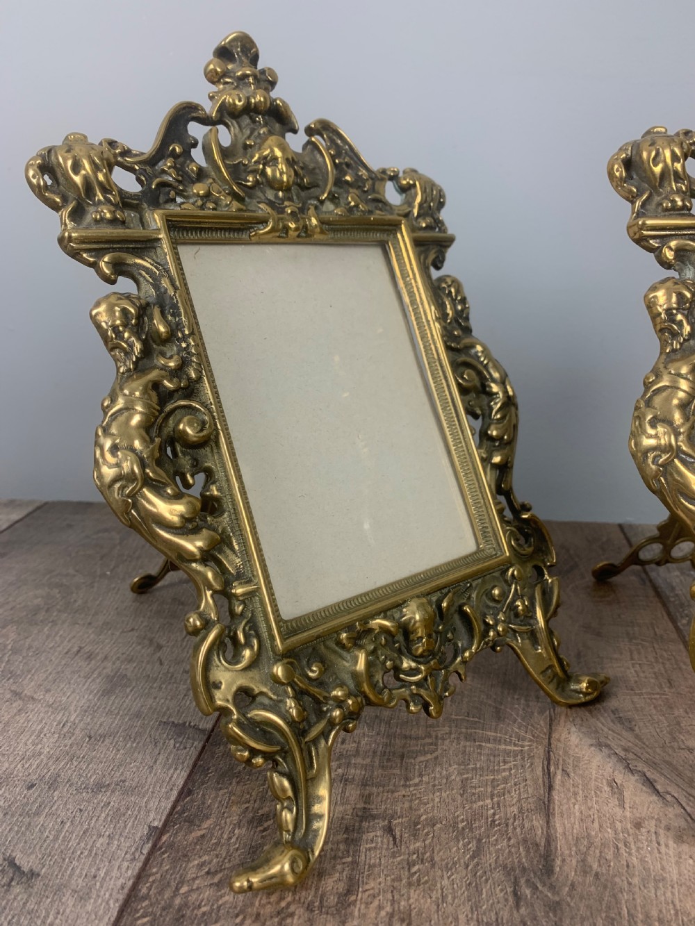 Pair of French Brass Picture Frames  View VII