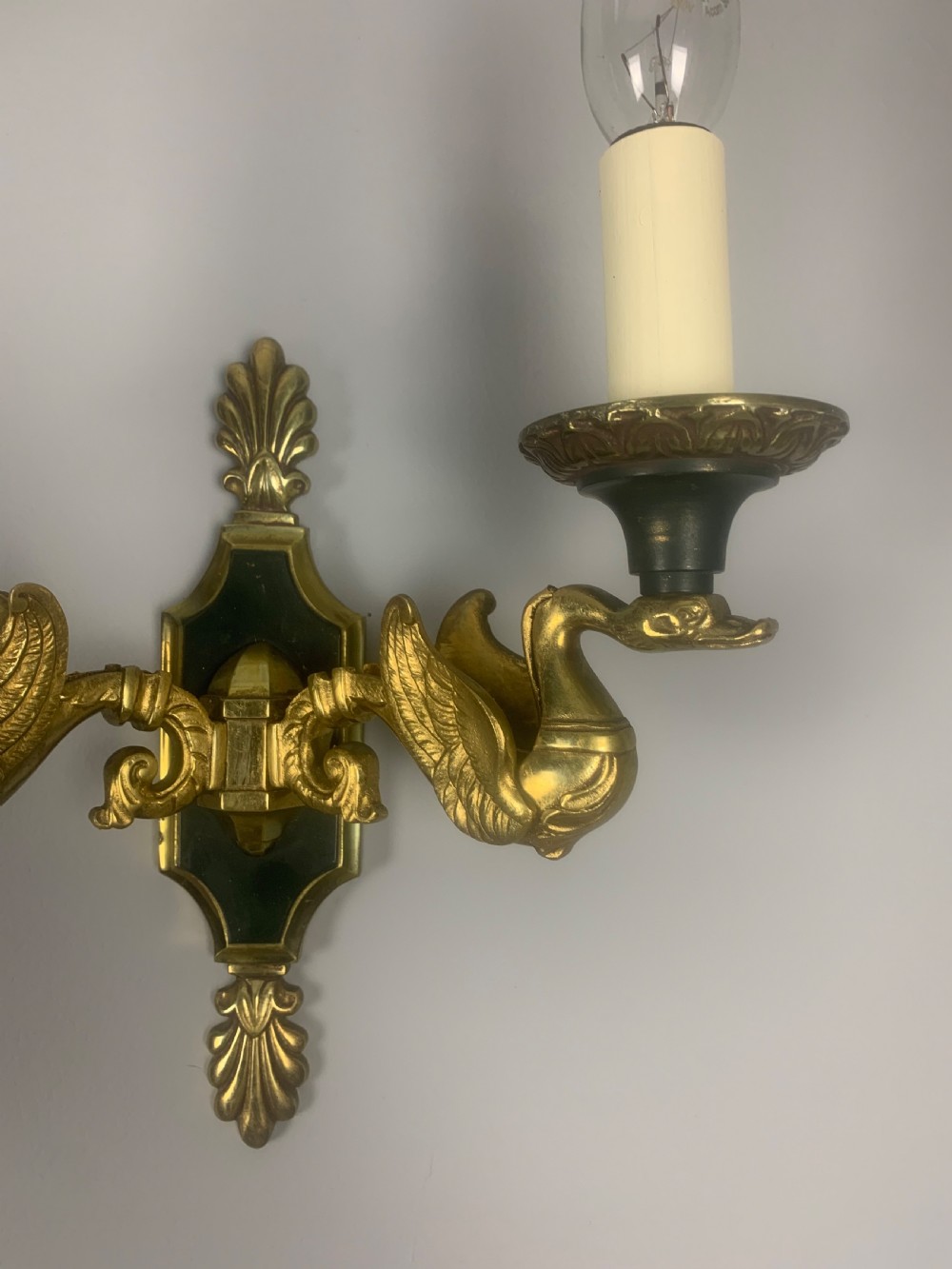 Pair of French Empire Antique Wall Lights  View VI