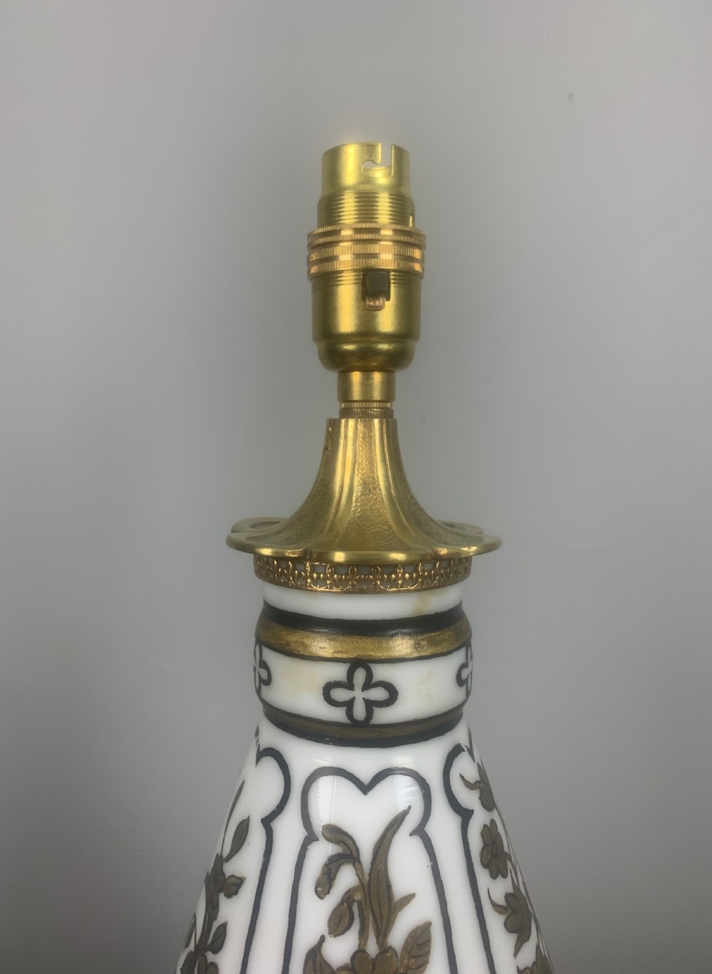 French Antique Table Lamp, Rewired  View VI