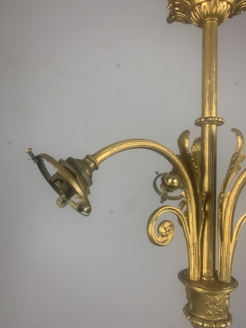 French 19th Century 3 Light Chandelier Ceiling Light  View VII