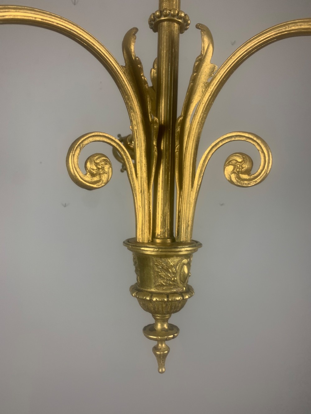 French 19th Century 3 Light Chandelier Ceiling Light  View IX