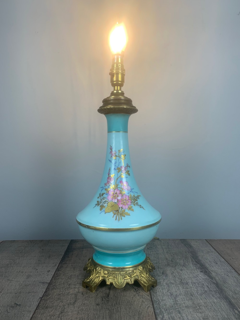 French Antique Table Lamp View VII