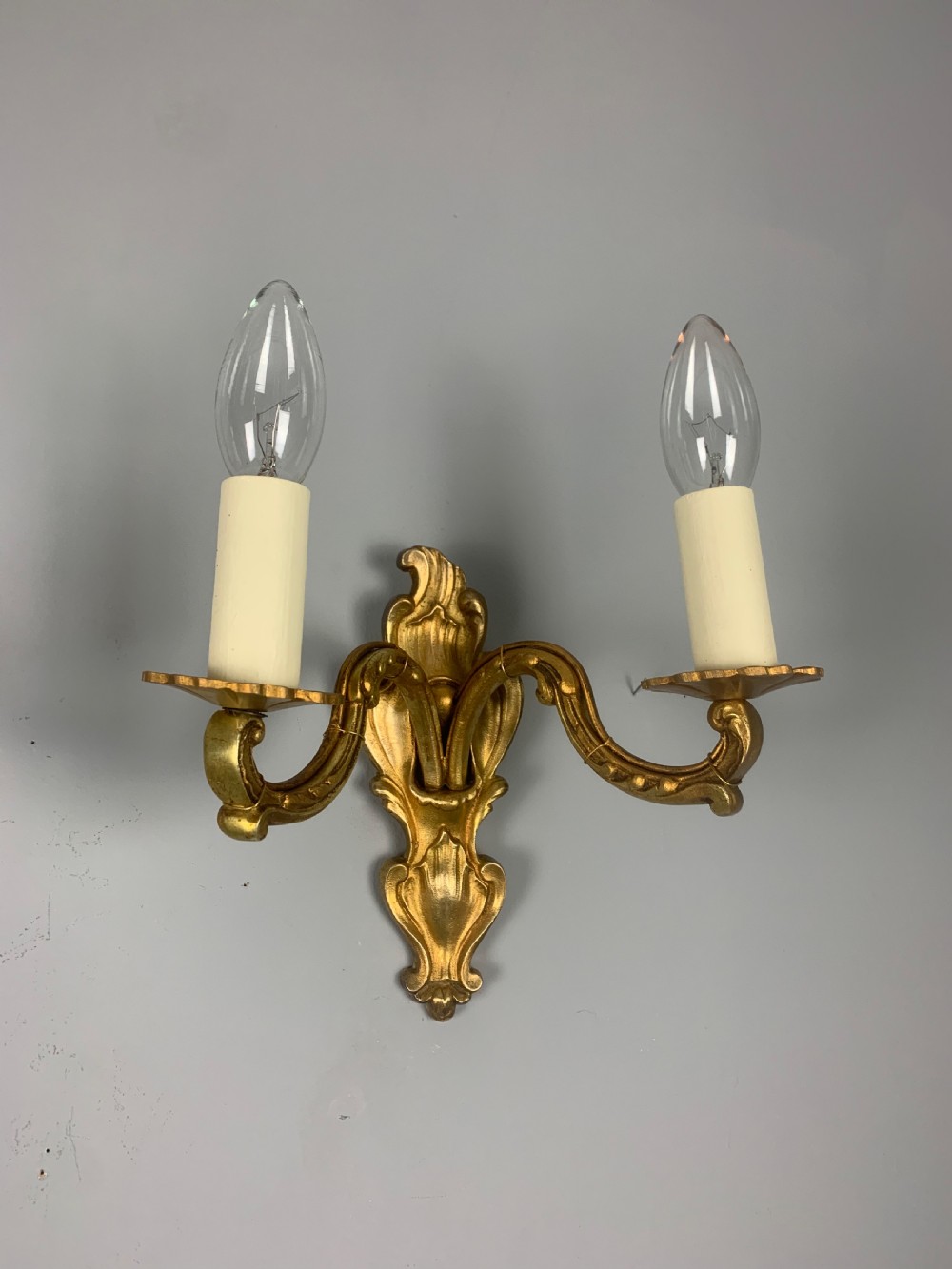 French Gilded Twin Arm Antique Wall Lights View VII
