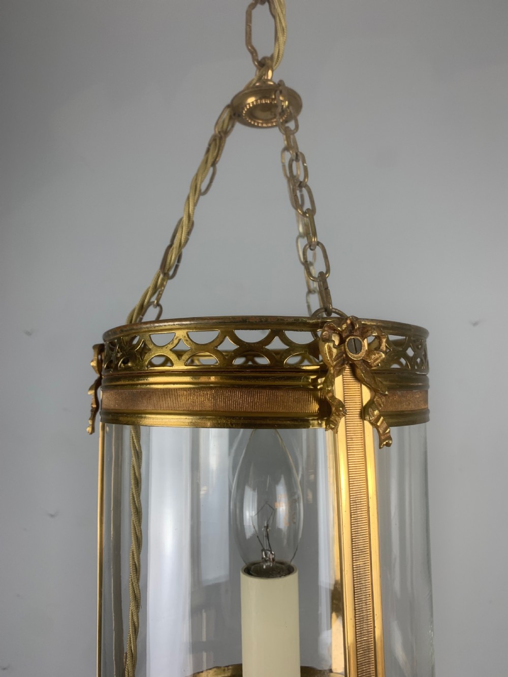 French Single Light Antique Lantern  View V