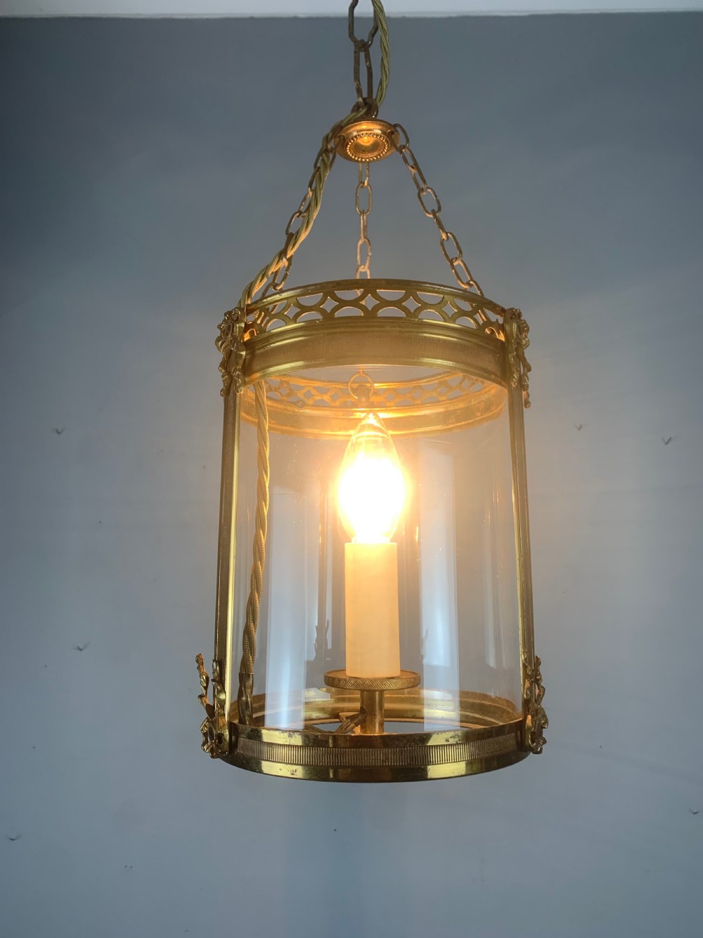 French Single Light Antique Lantern  View VII