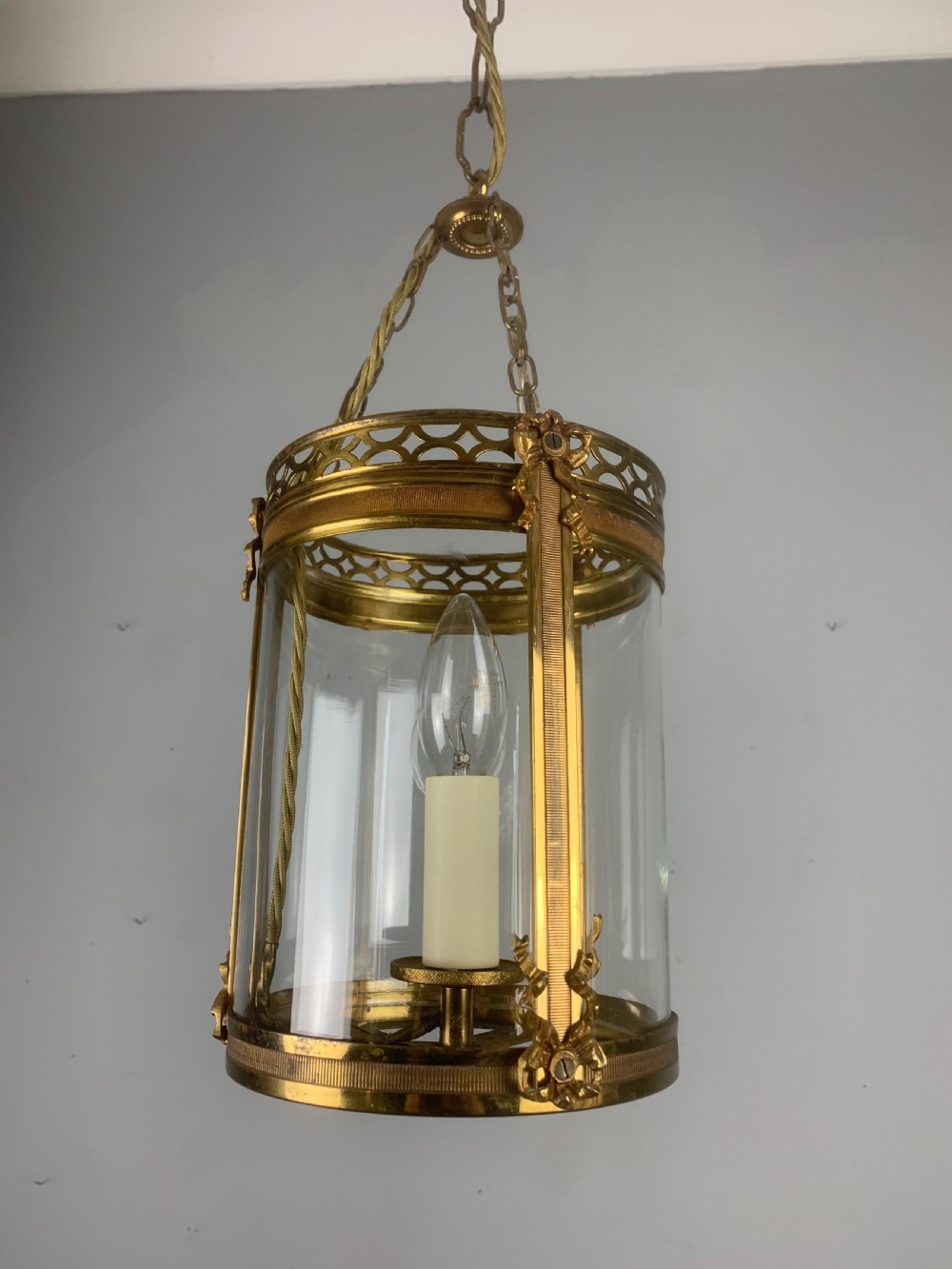 French Single Light Antique Lantern  View VIII