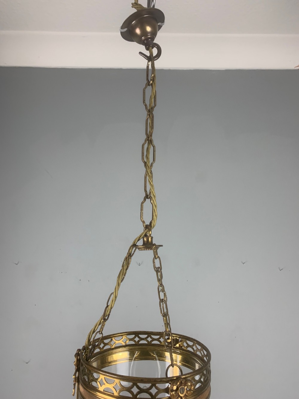 French Single Light Antique Lantern  View X