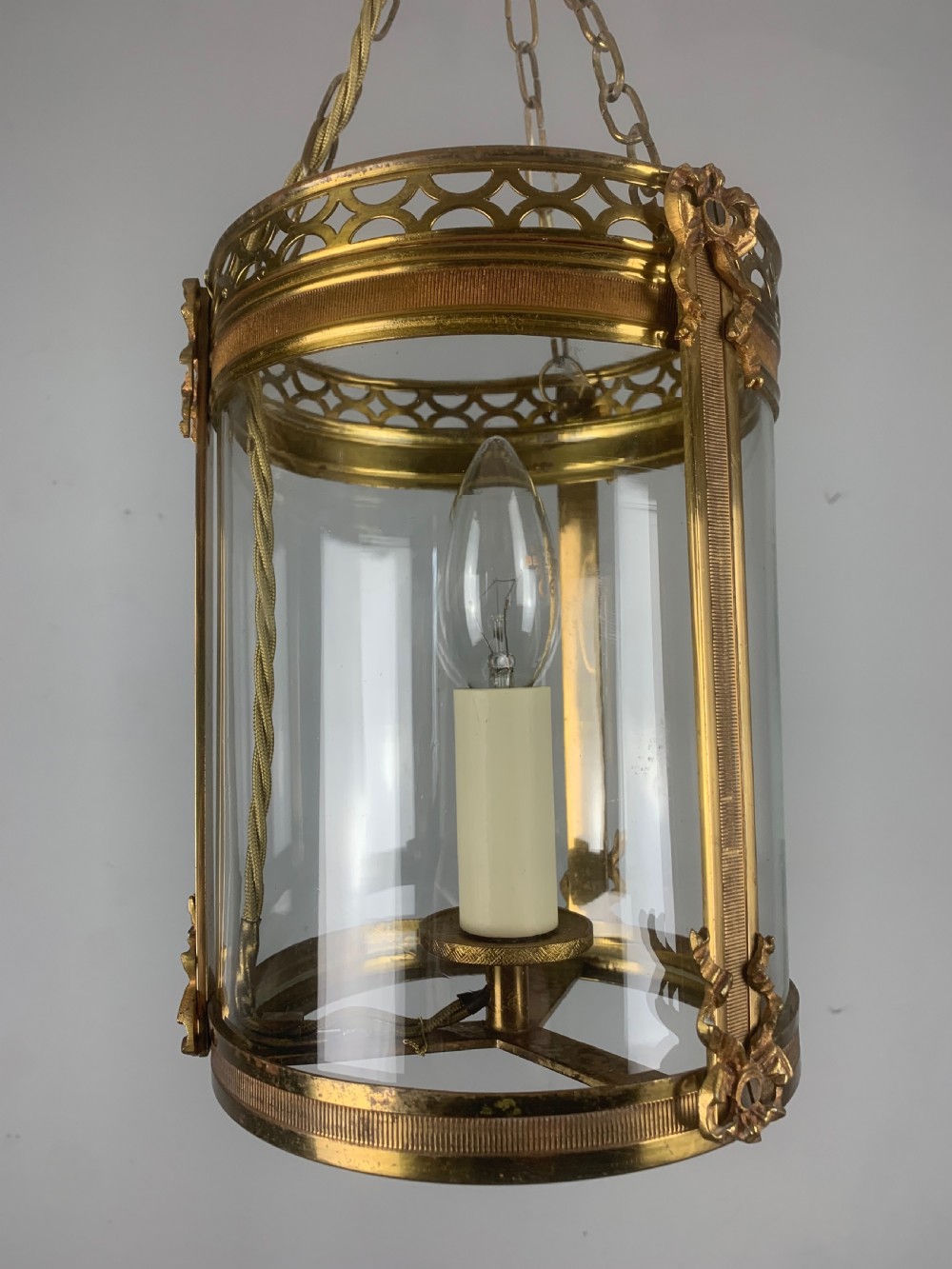 French Single Light Antique Lantern  View XII