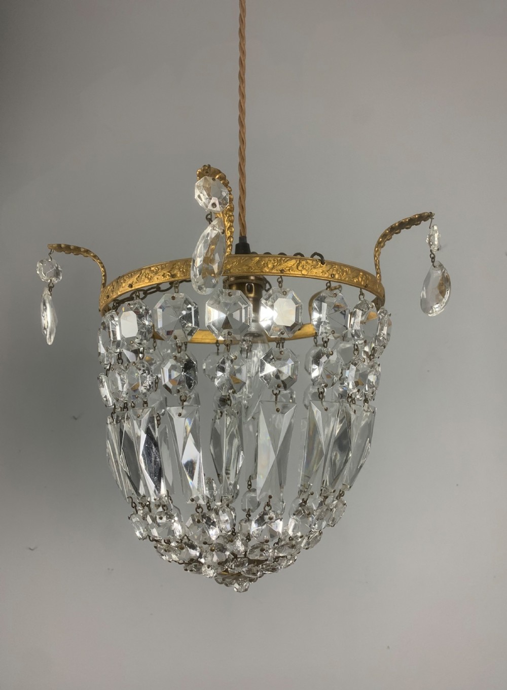 Crystal Lustre Chandelier, Ceiling Light View IV