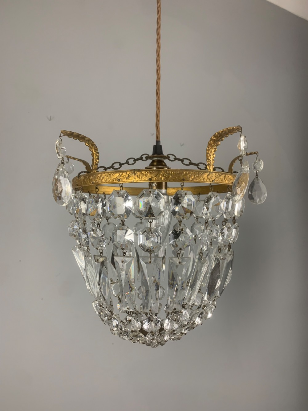 Crystal Lustre Chandelier, Ceiling Light View V