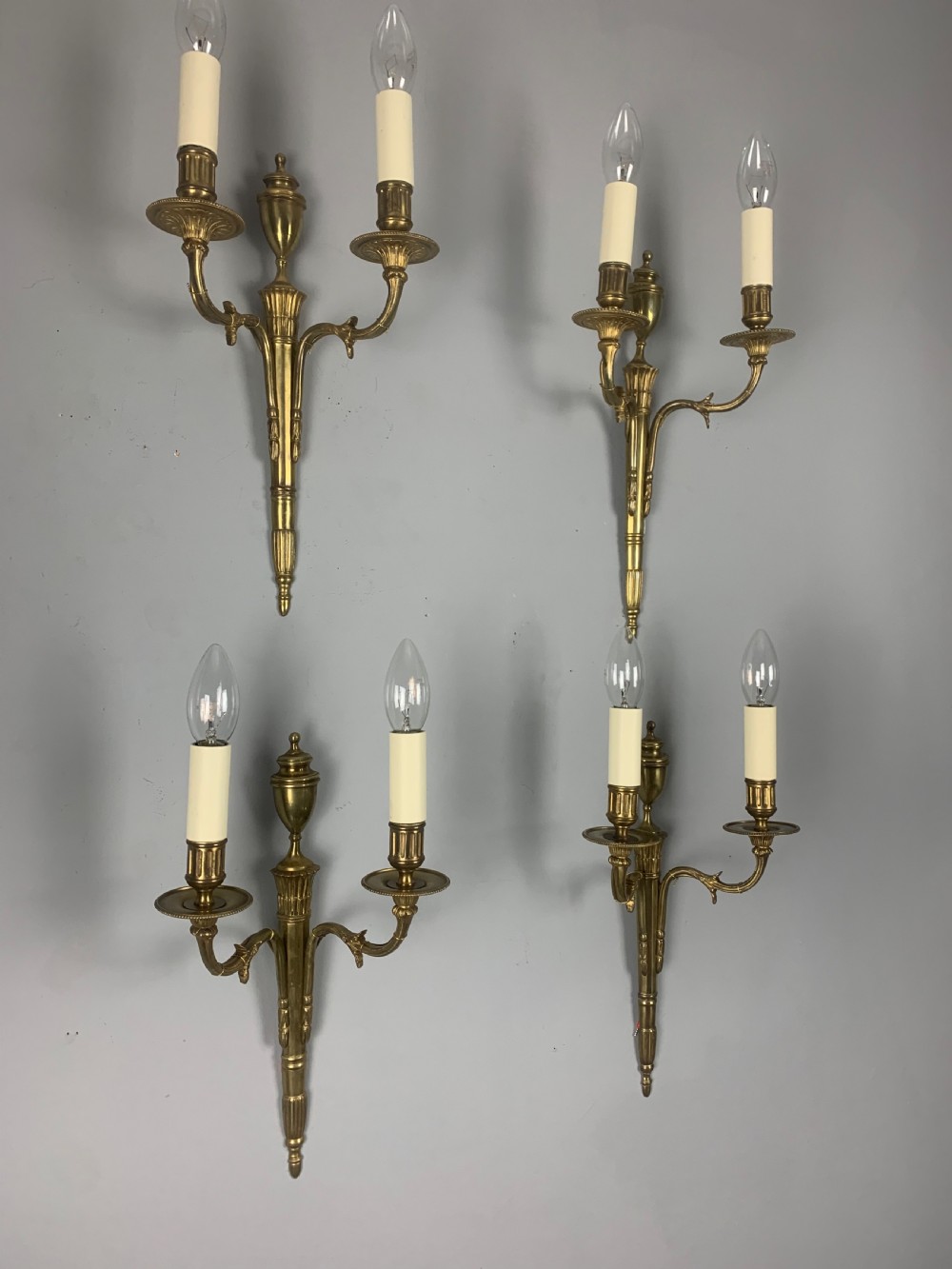Set of 4 Classical French Antique Wall Lights  View X