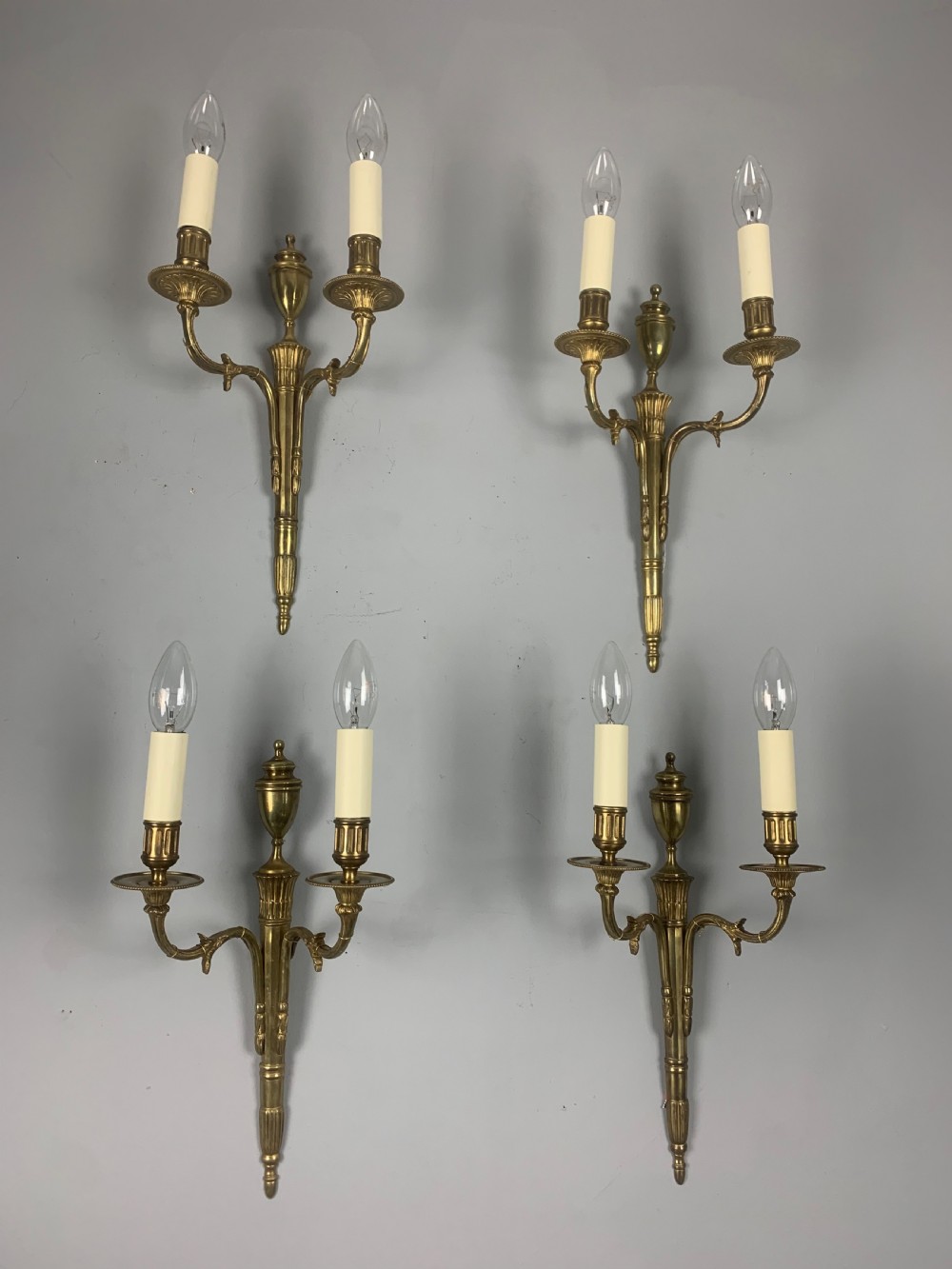 Set of 4 Classical French Antique Wall Lights  View XI