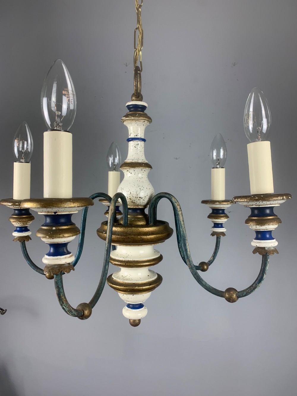 Florentine 5 Light Polychrome 5 Light Antique Chandelier