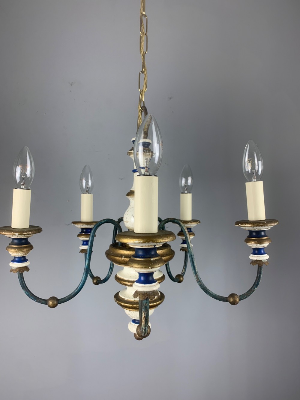Florentine 5 Light Polychrome 5 Light Antique Chandelier View IV